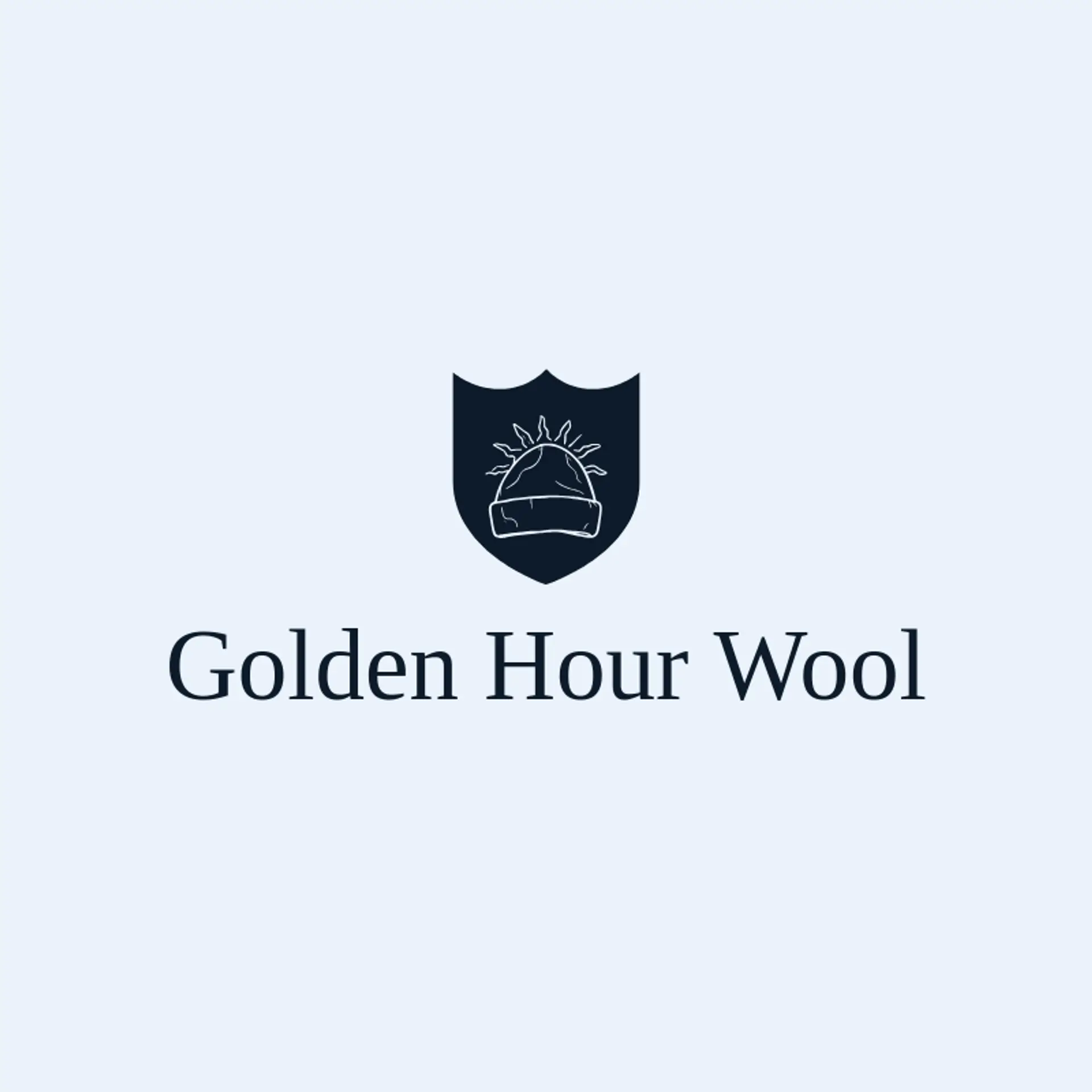 Golden Hour Wool logo for beanie