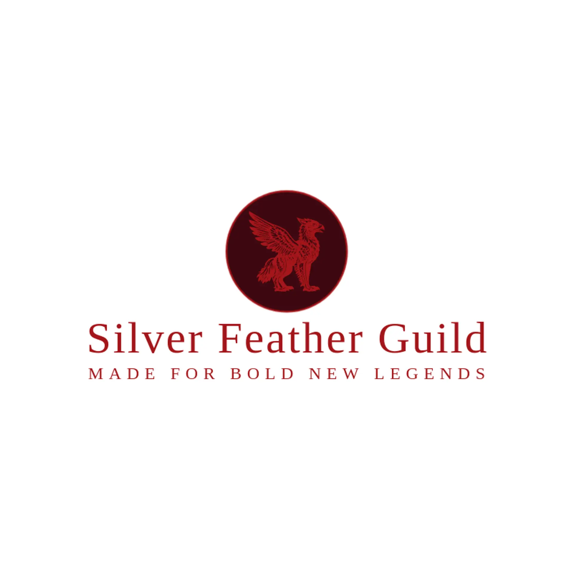 Silver Feather Guild logo for griffin