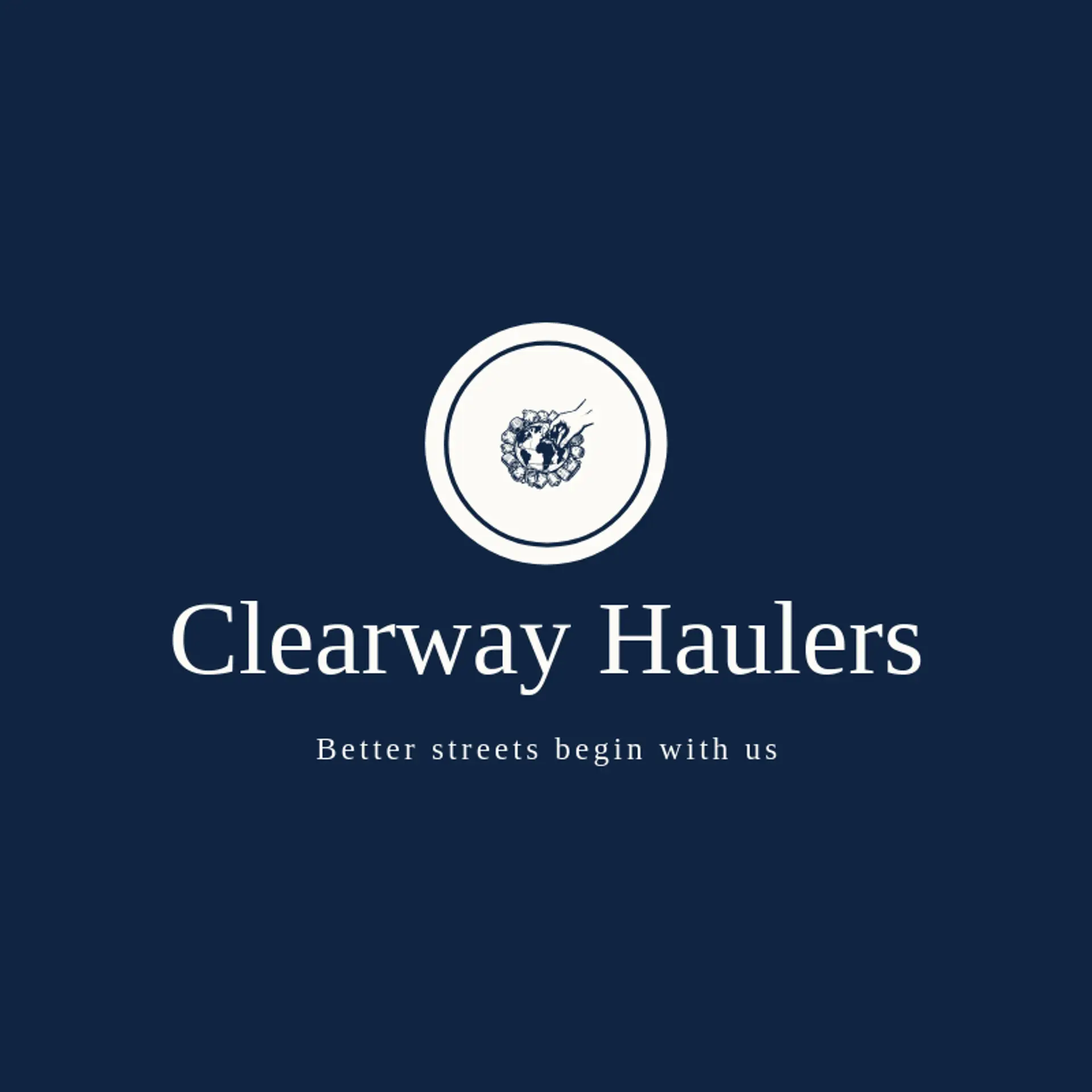 Clearway Haulers logo for trash