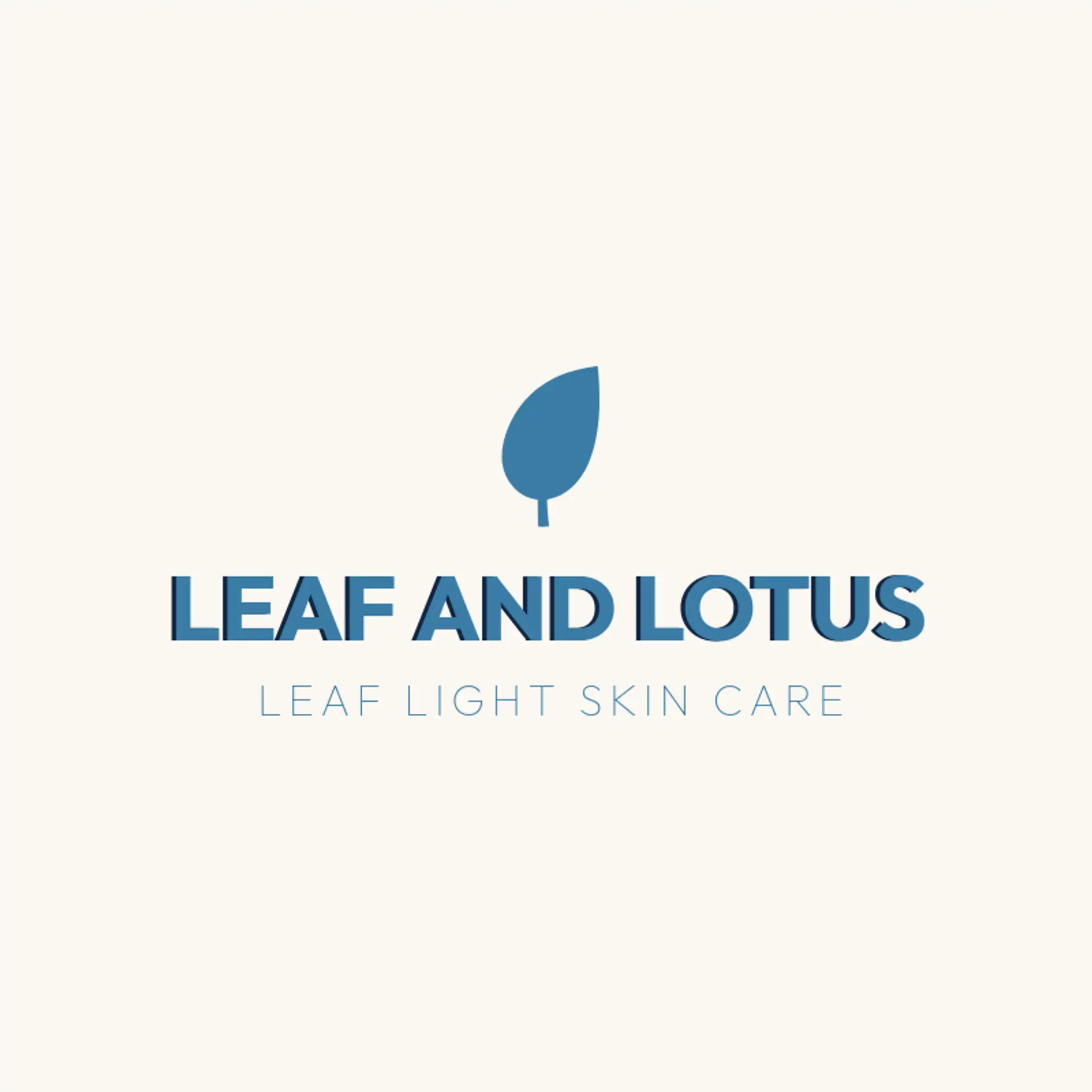 Leaf and Lotus logo for esthetician