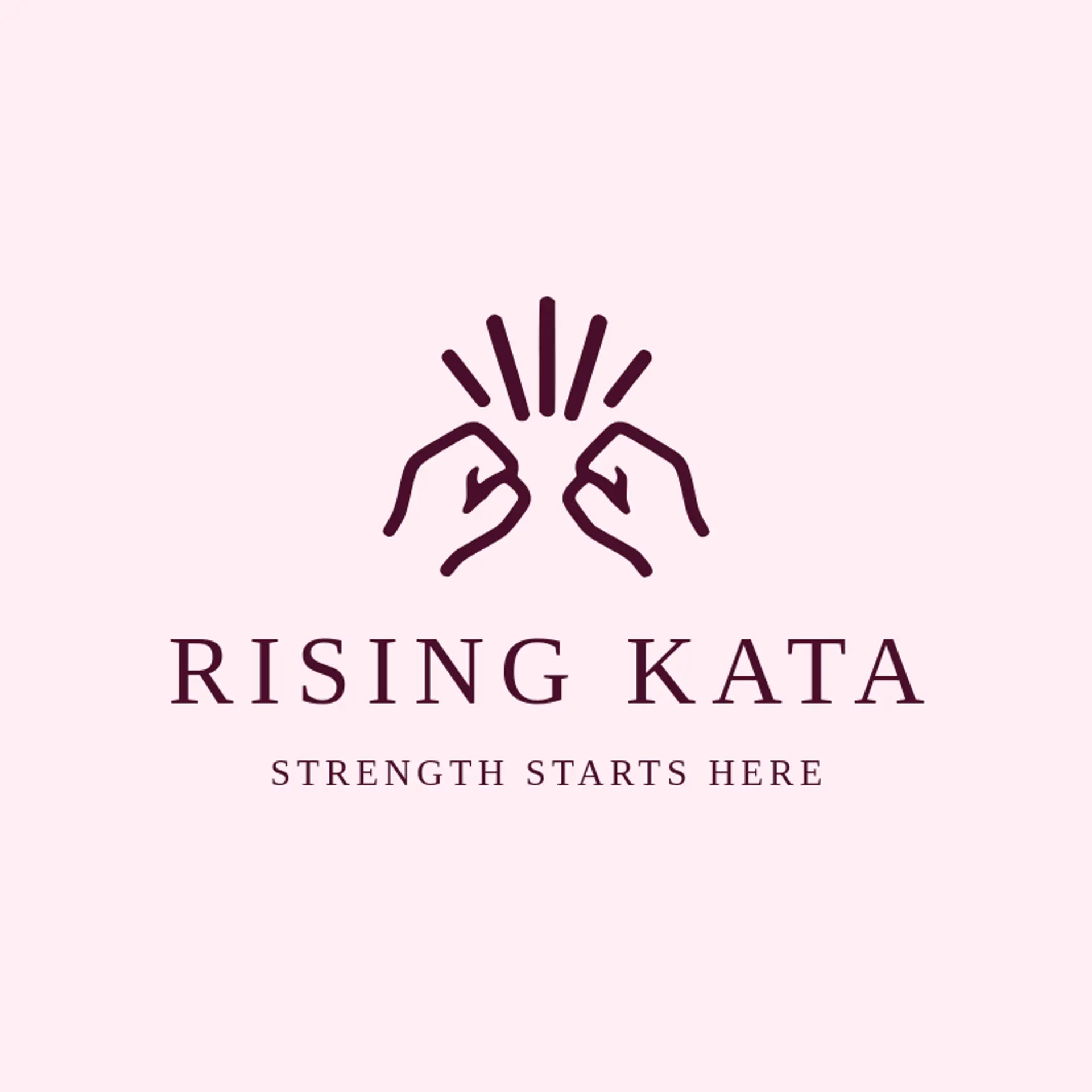 Rising Kata logo for karate