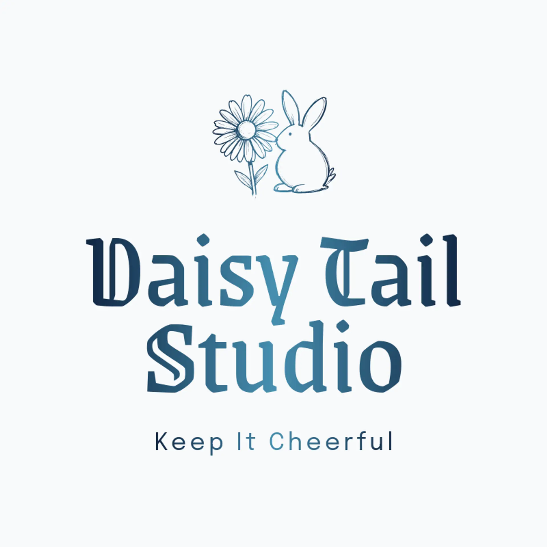 Daisy Tail Studio logo for bunny