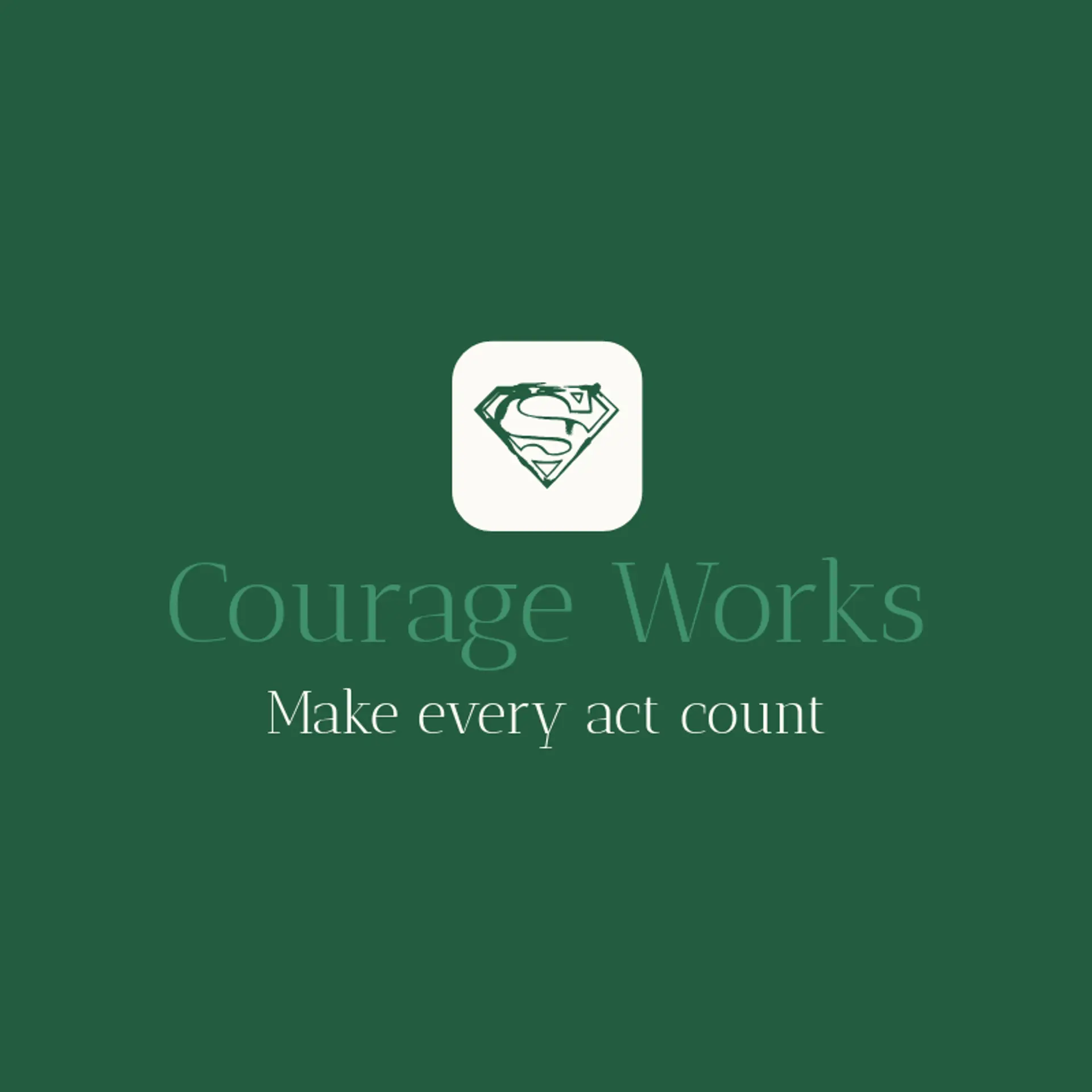 Courage Works logo for hero