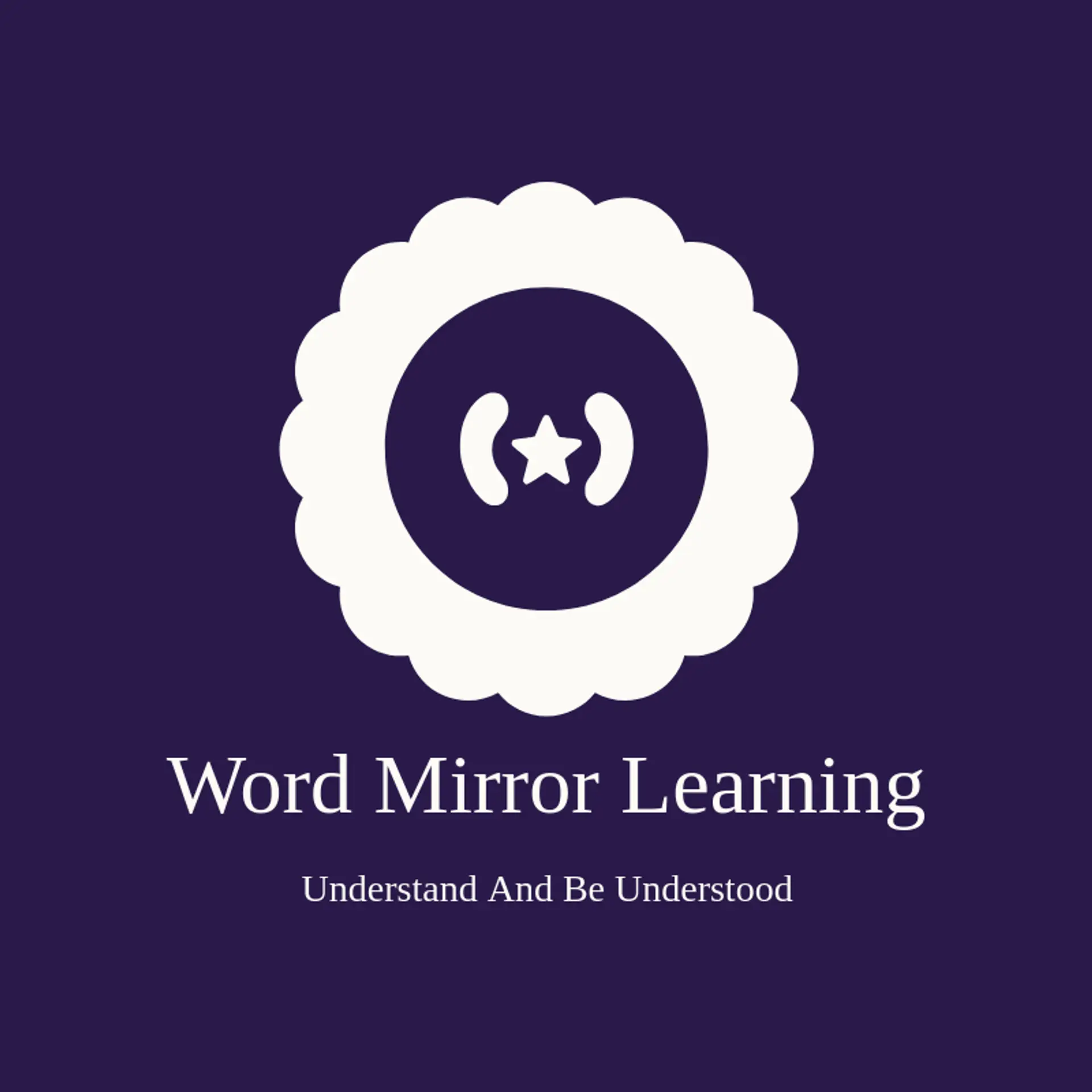 Word Mirror Learning logo for language