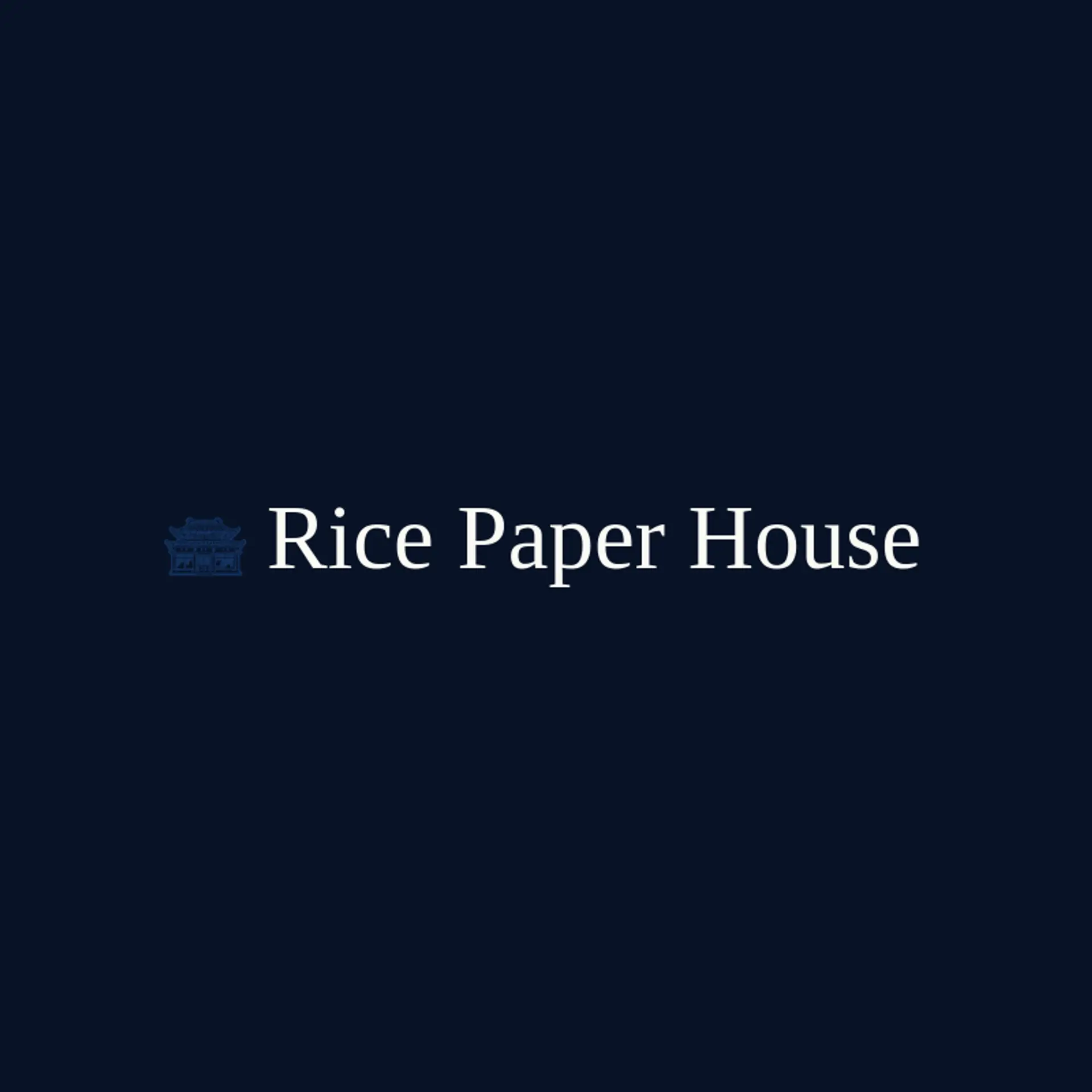 Rice Paper House logo for chinese restaurant