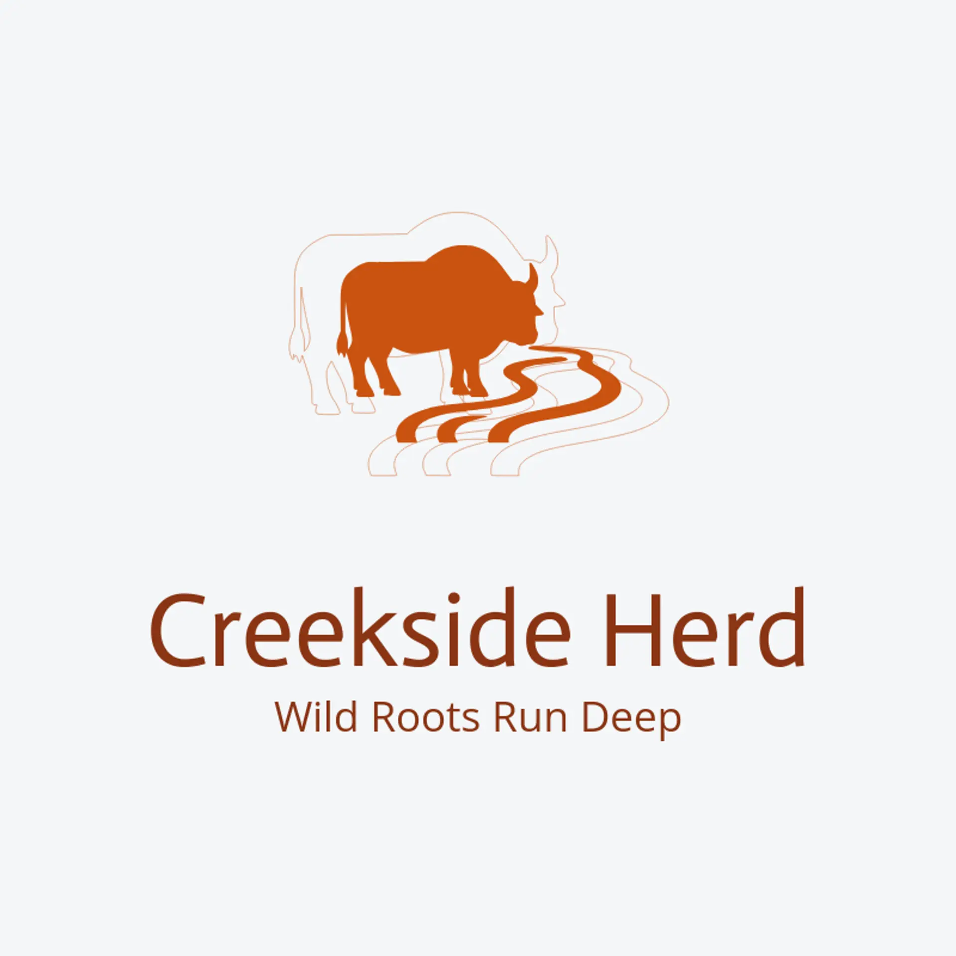 Creekside Herd logo for buffalo