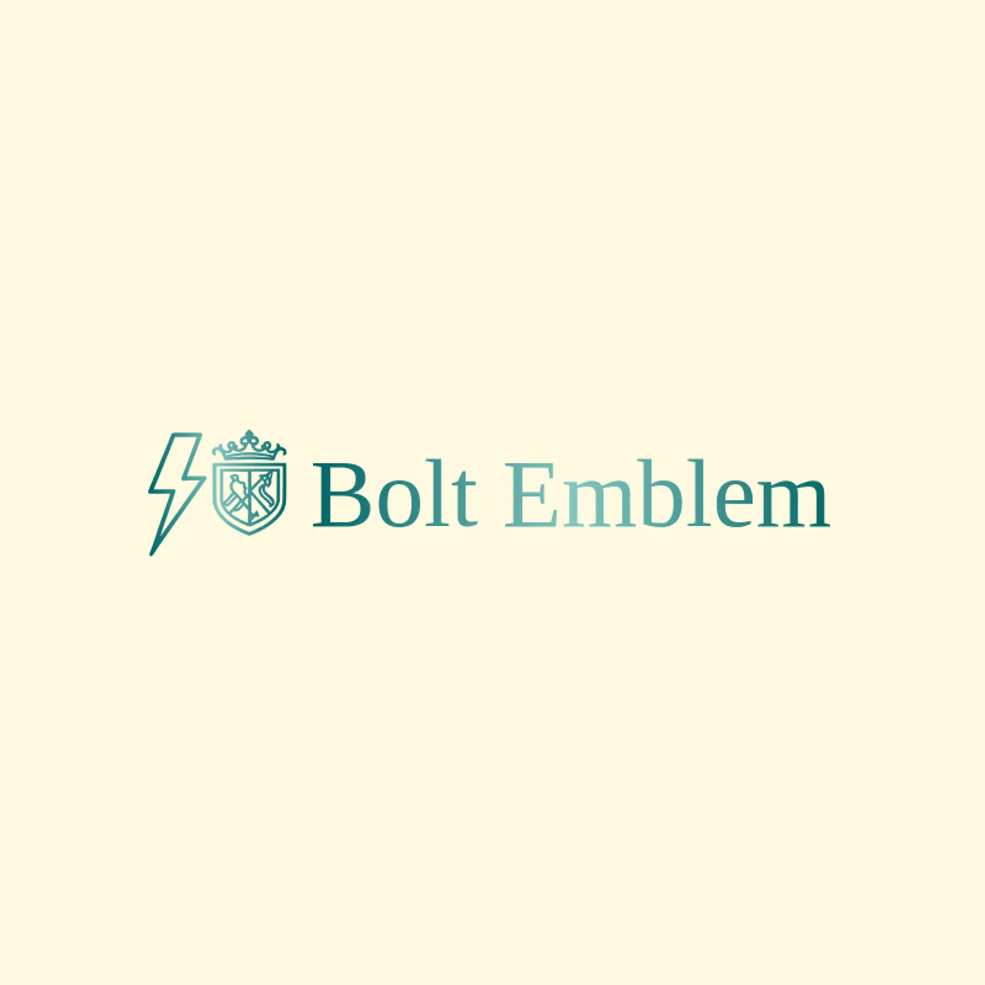 Bolt Emblem logo for lightning bolt