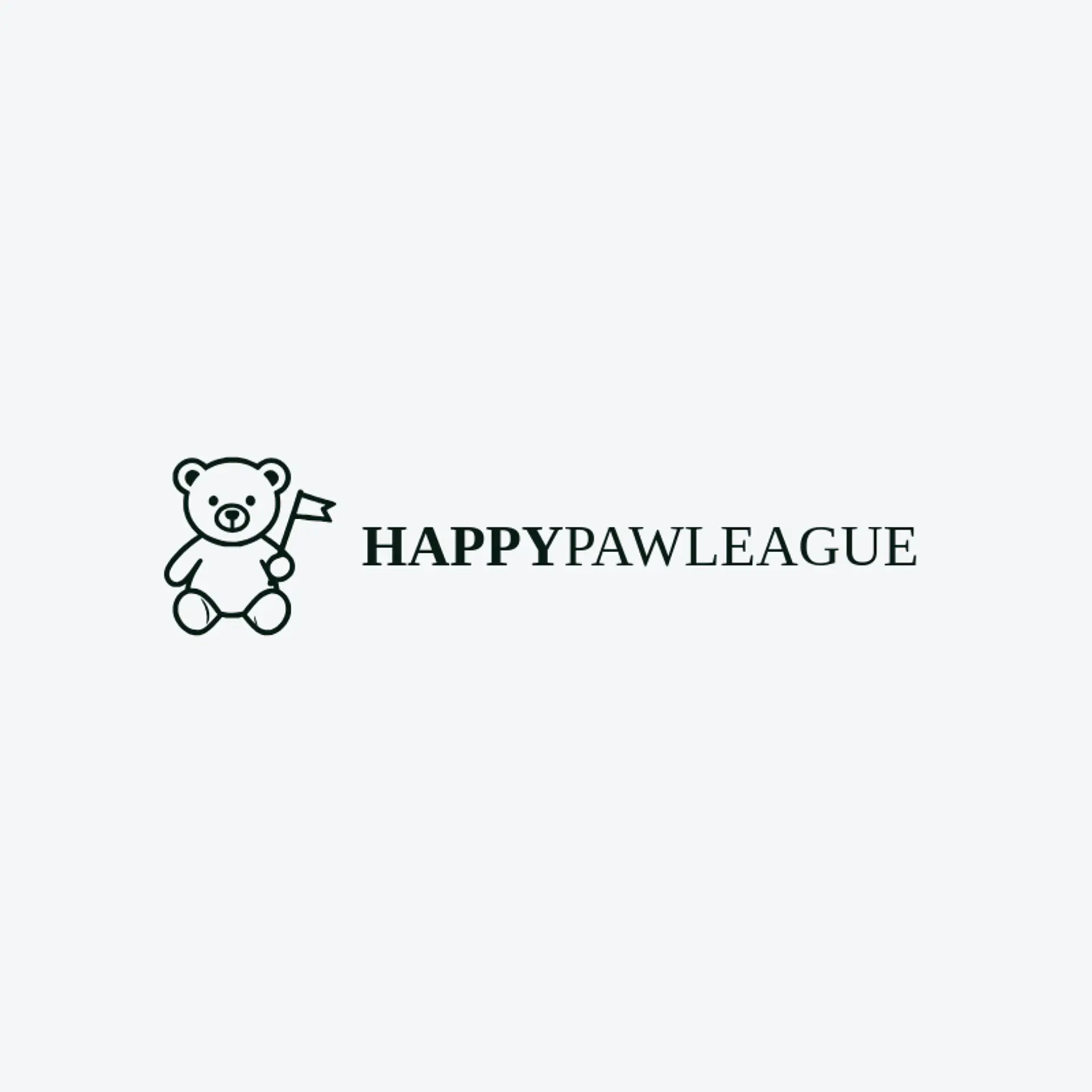 Happy Paw League logo for teddy bear