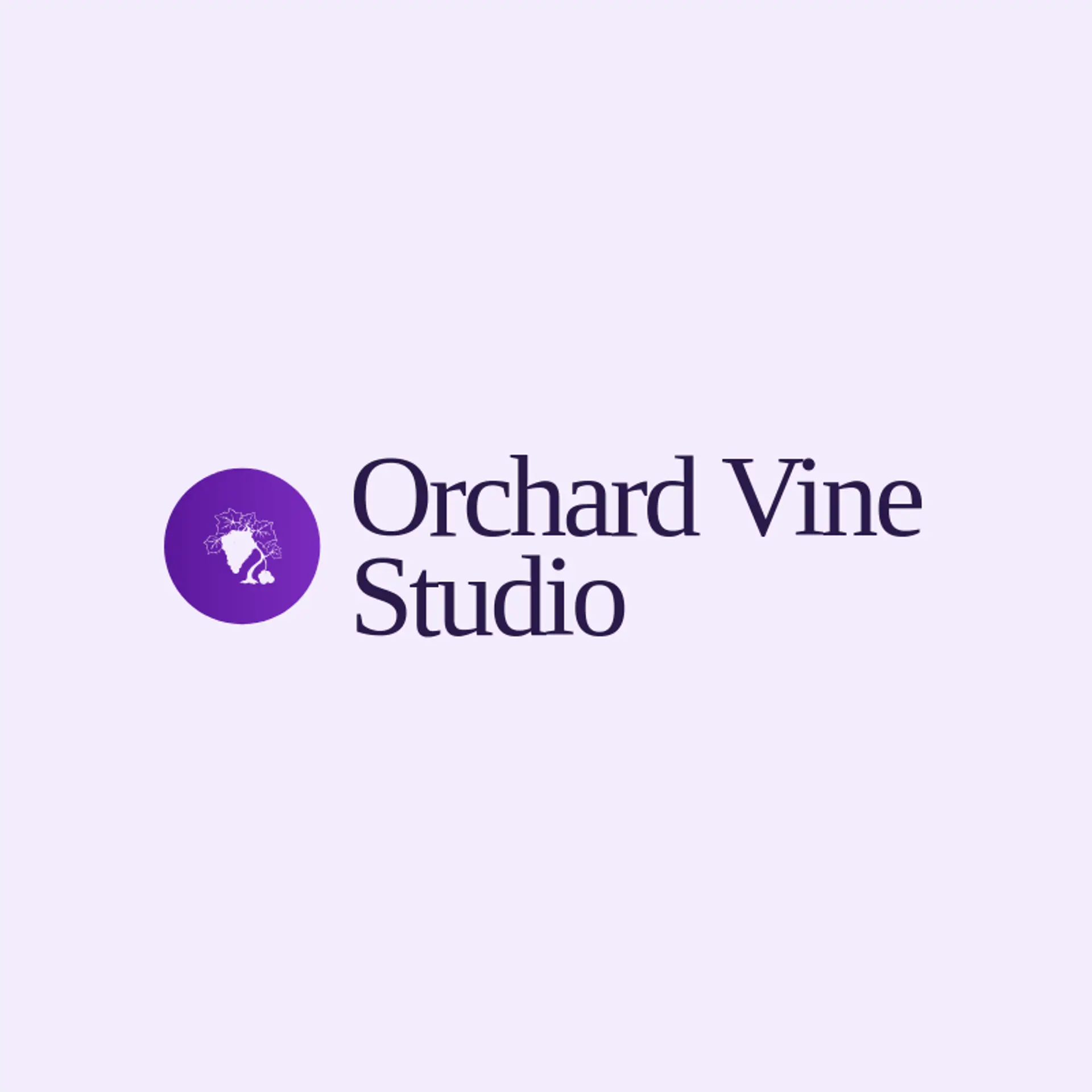 Orchard Vine Studio logo for vine