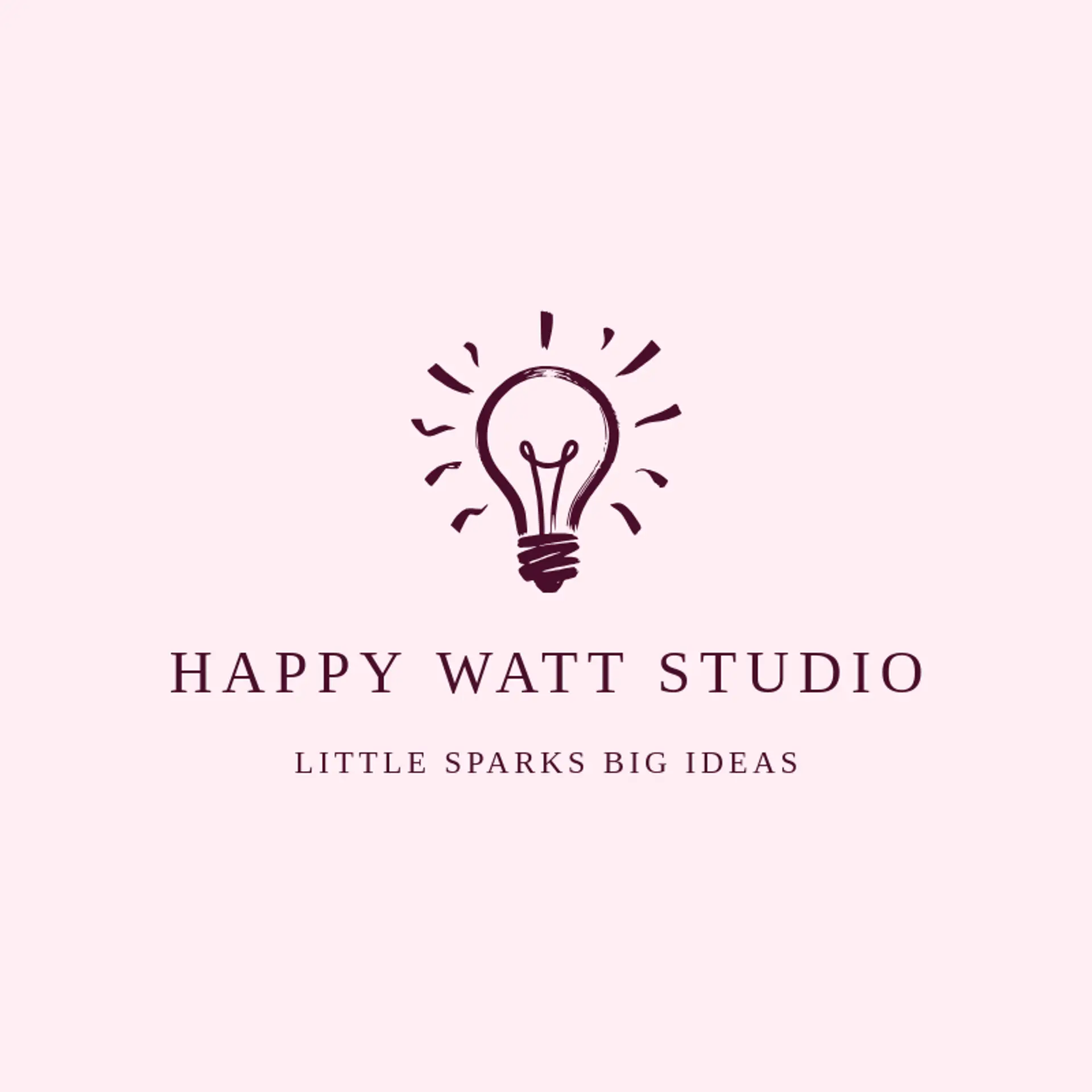 Happy Watt Studio logo for lightbulb