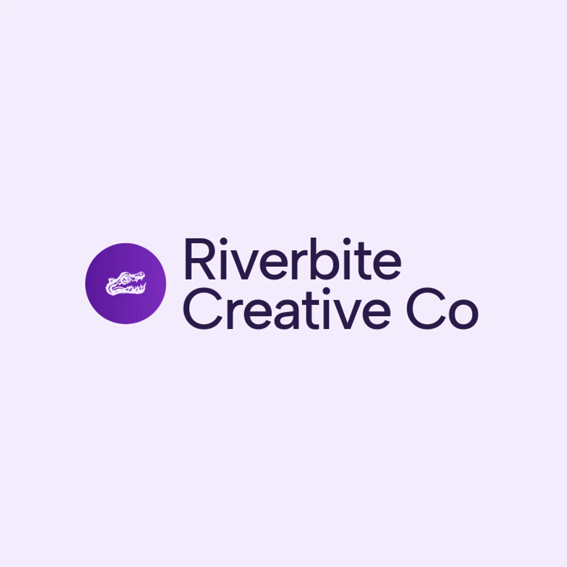 Riverbite Creative Co logo for crocodile