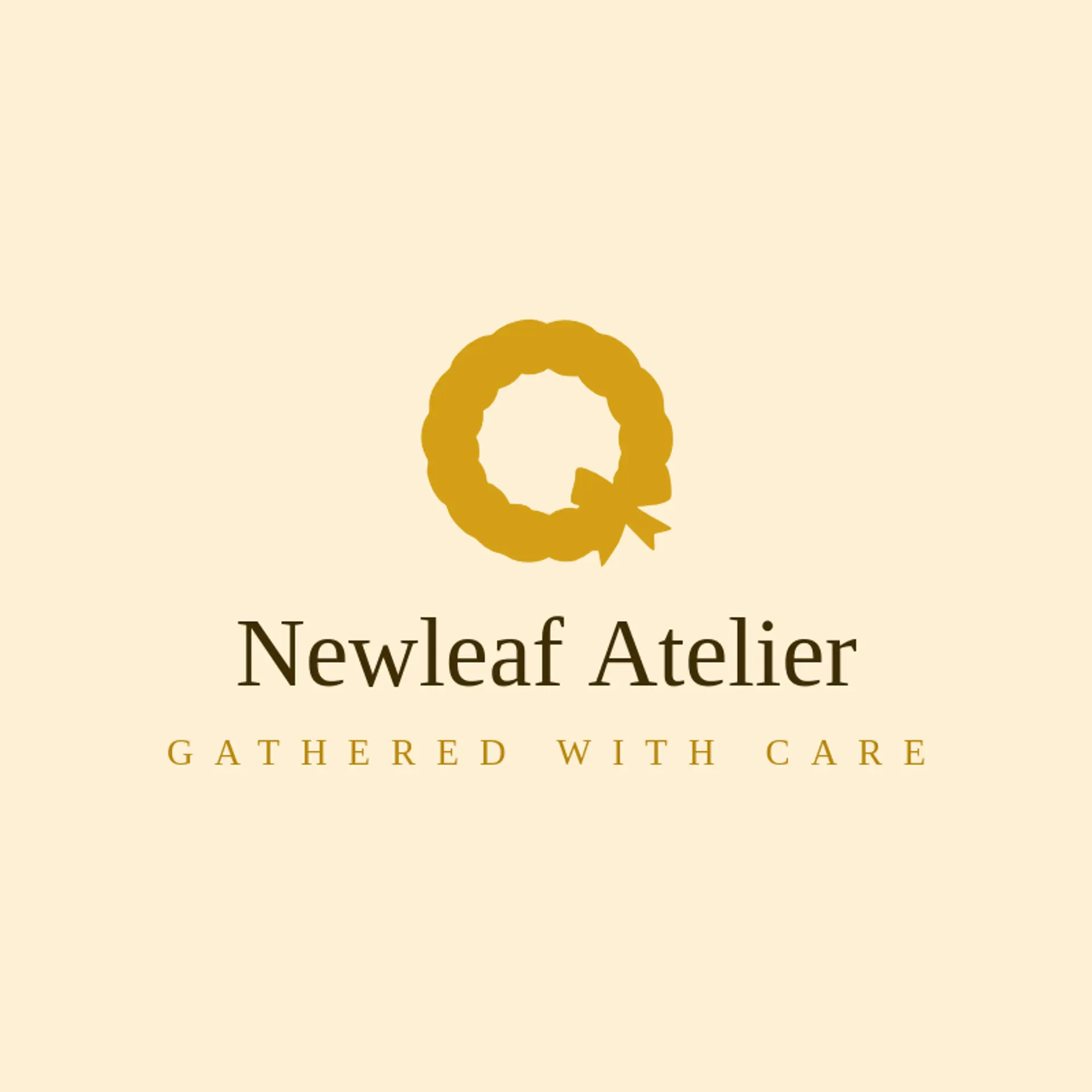 Newleaf Atelier logo for wreath