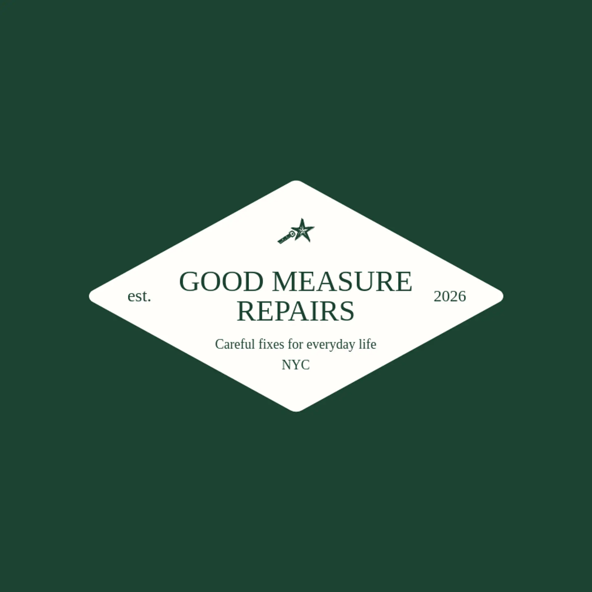 Good Measure Repairs logo for handyman services