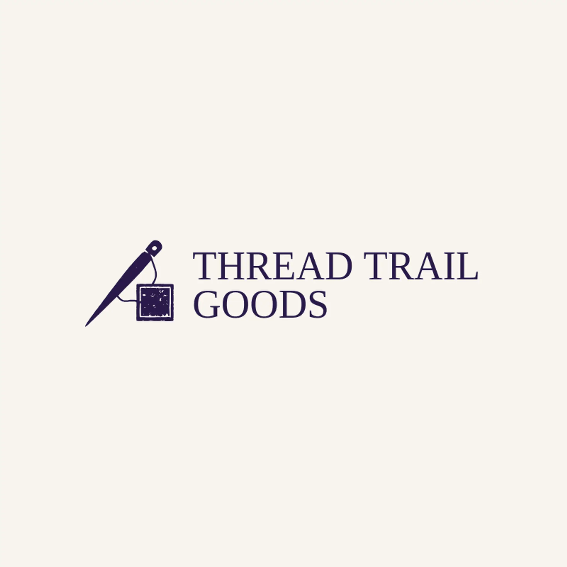 Thread Trail Goods logo for patch