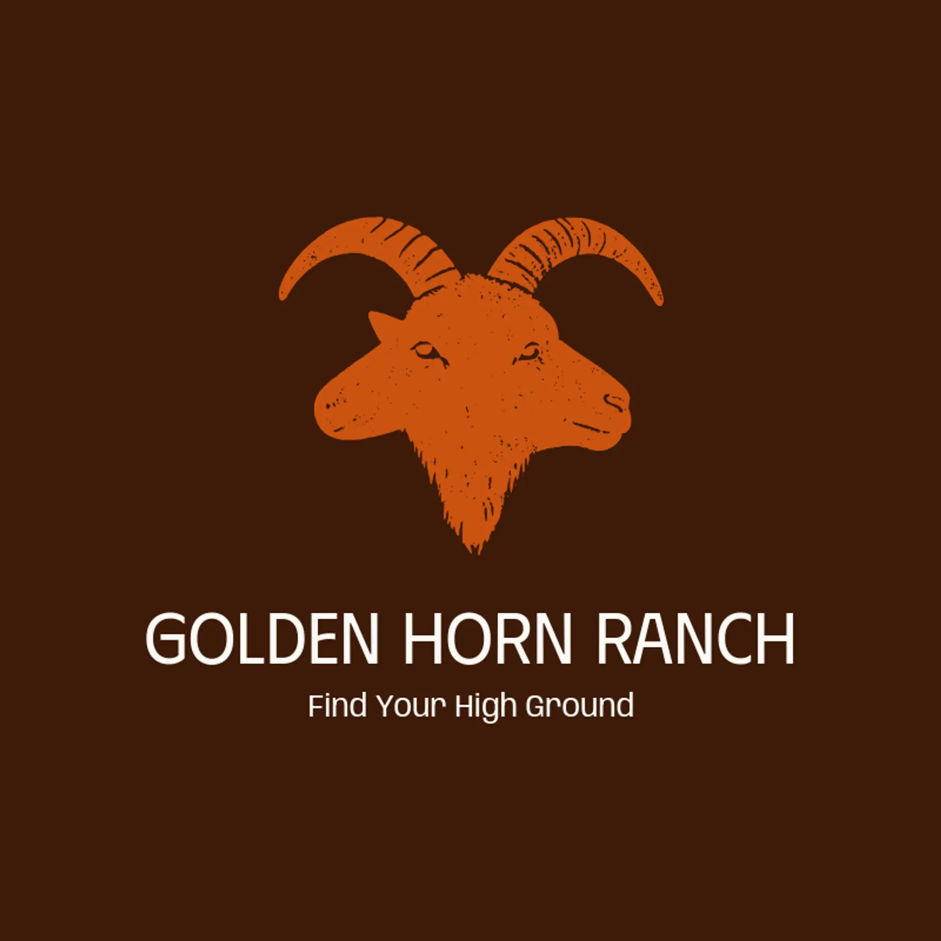 Golden Horn Ranch logo for goat