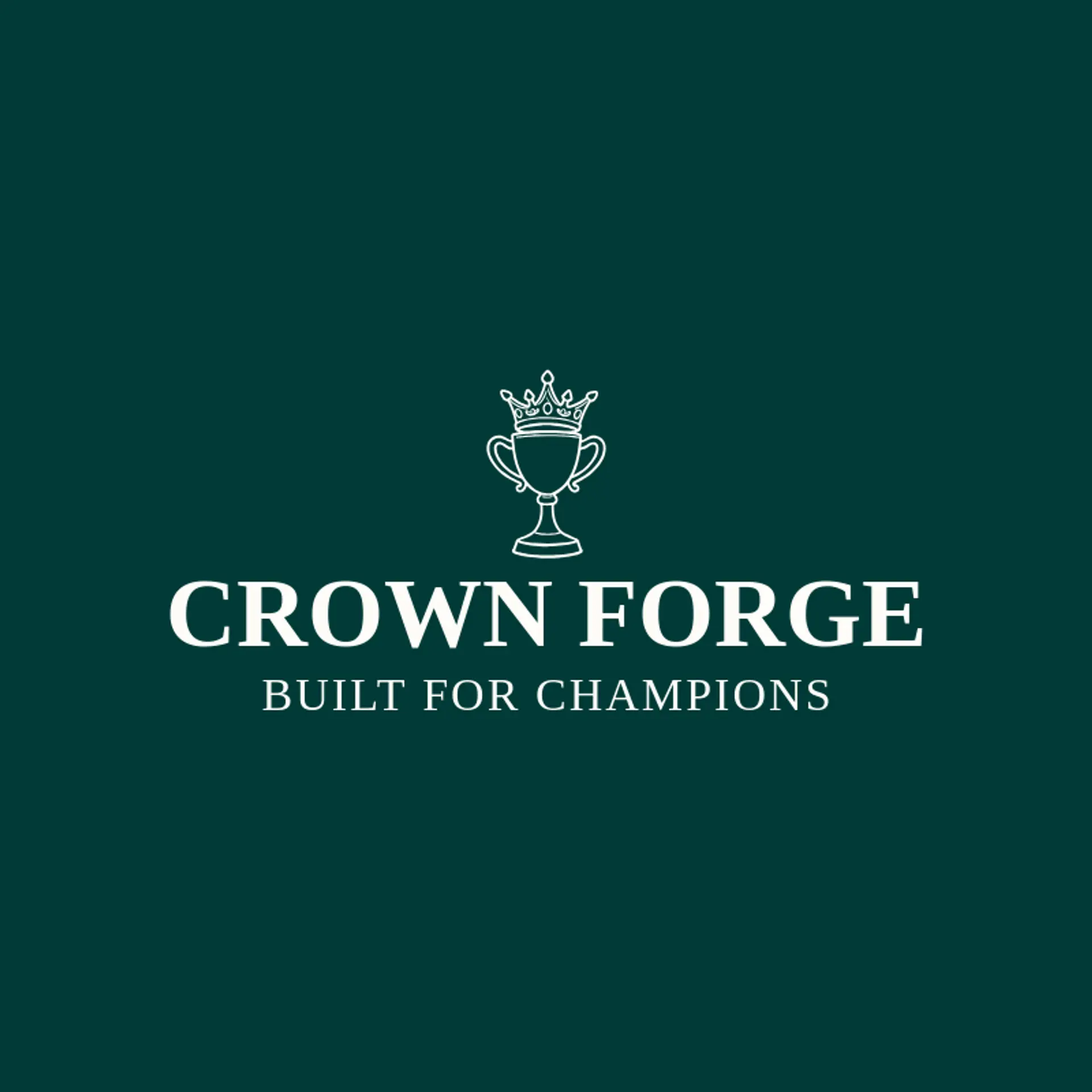 Crown Forge logo for trophy