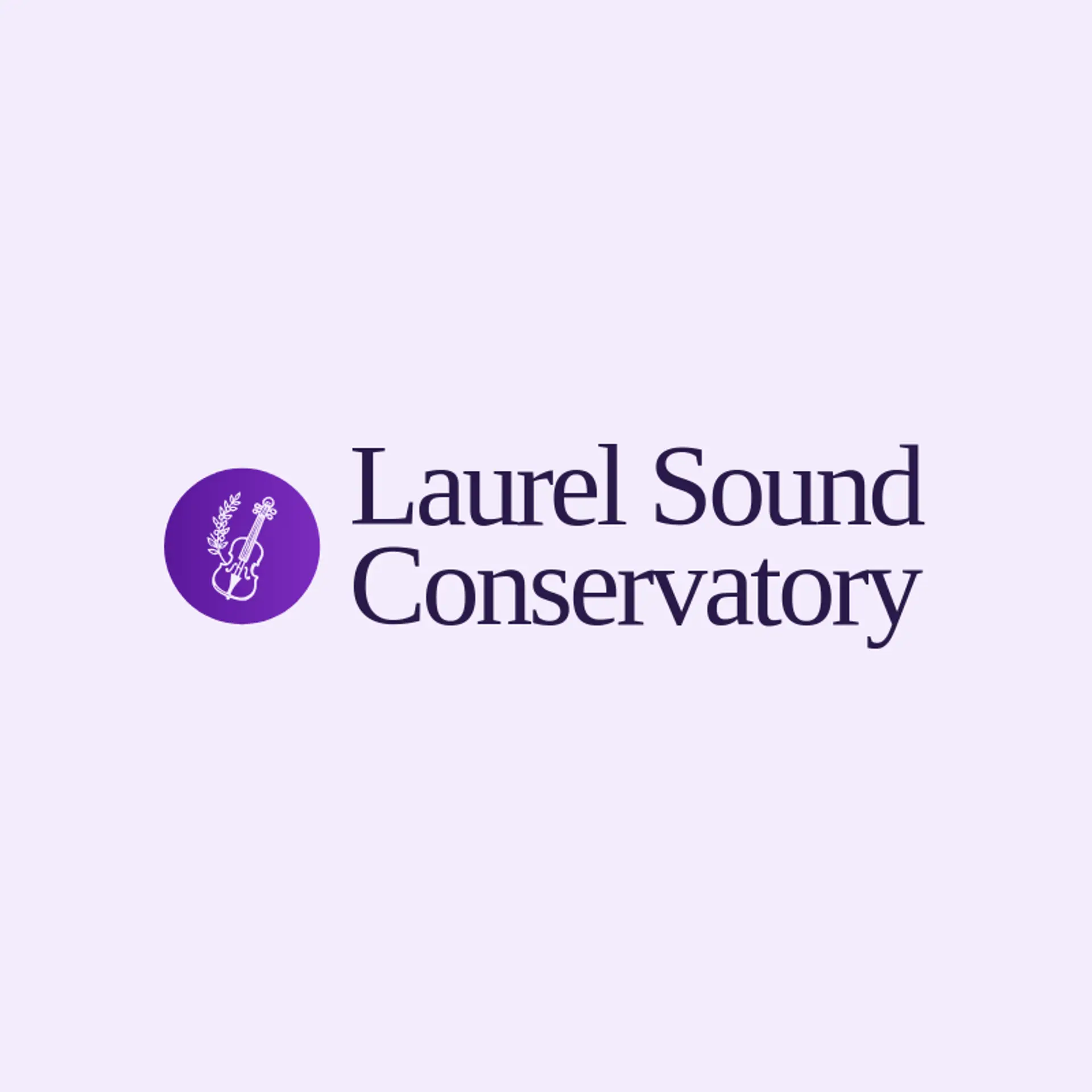 Laurel Sound Conservatory logo for violin
