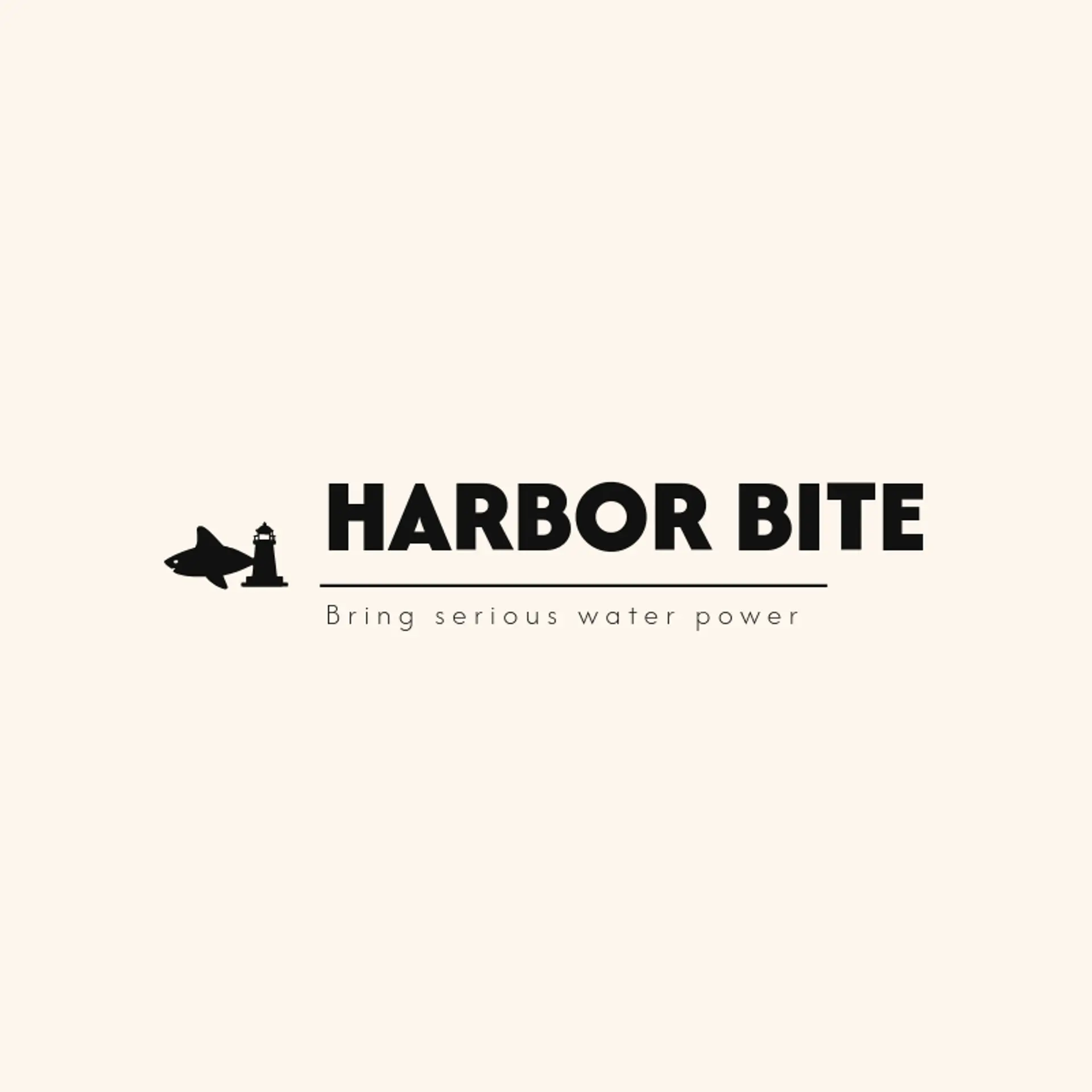 Harbor Bite logo for shark