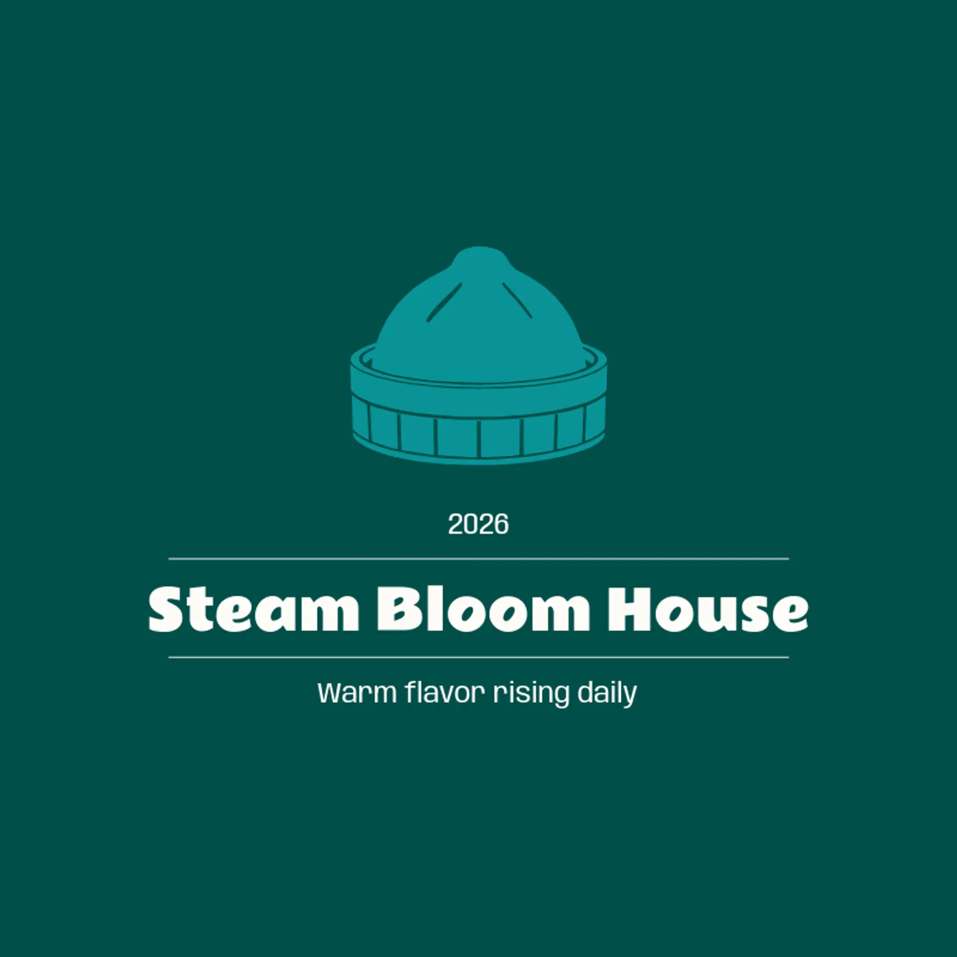 Steam Bloom House logo for siomai