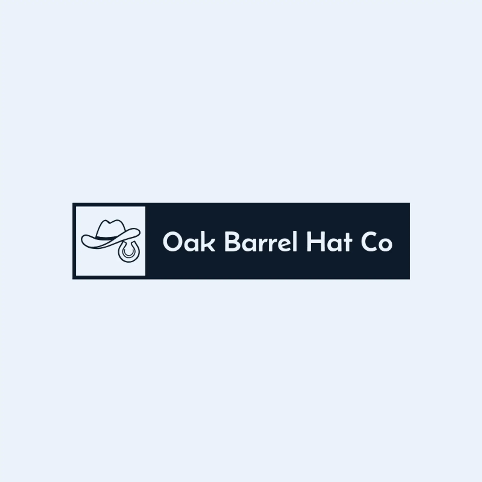 Oak Barrel Hat Co logo for cowboy hat