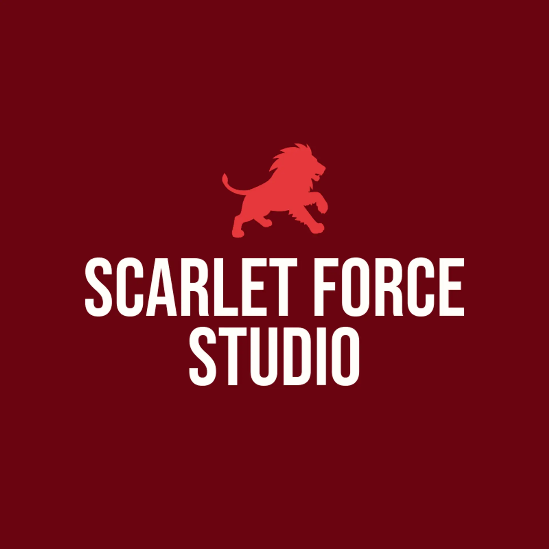 Scarlet Force Studio logo for lion