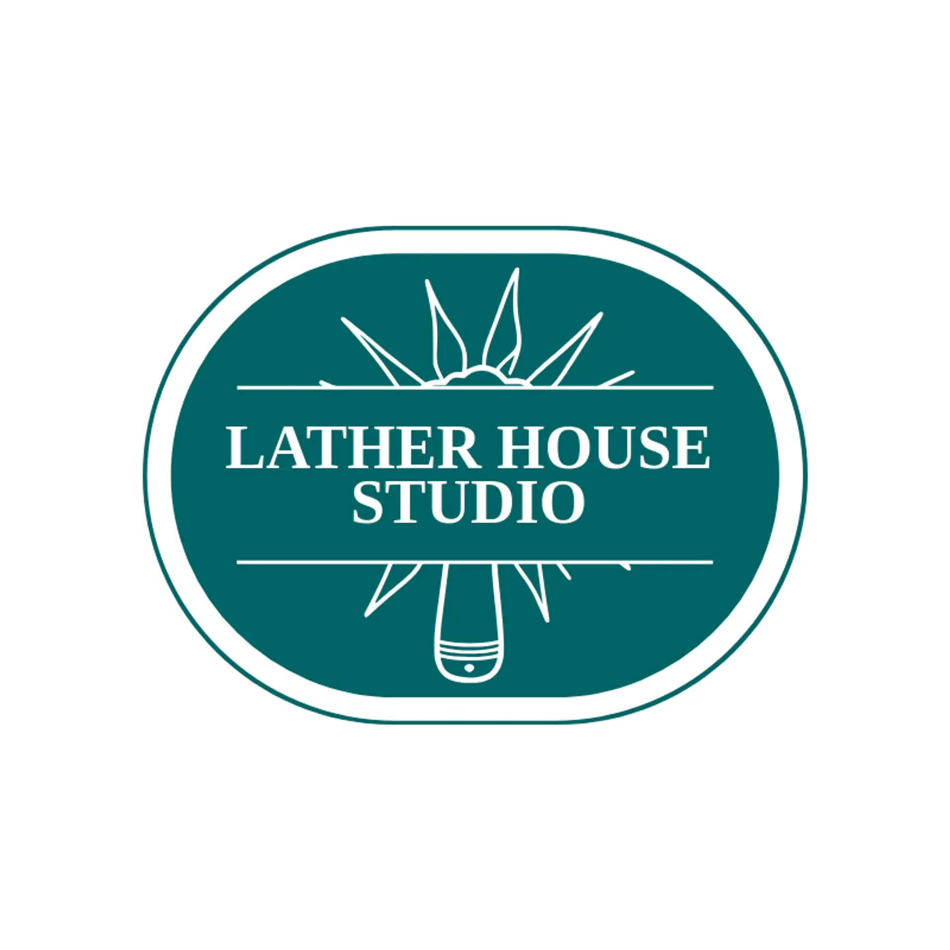 Lather House Studio logo for barbershop