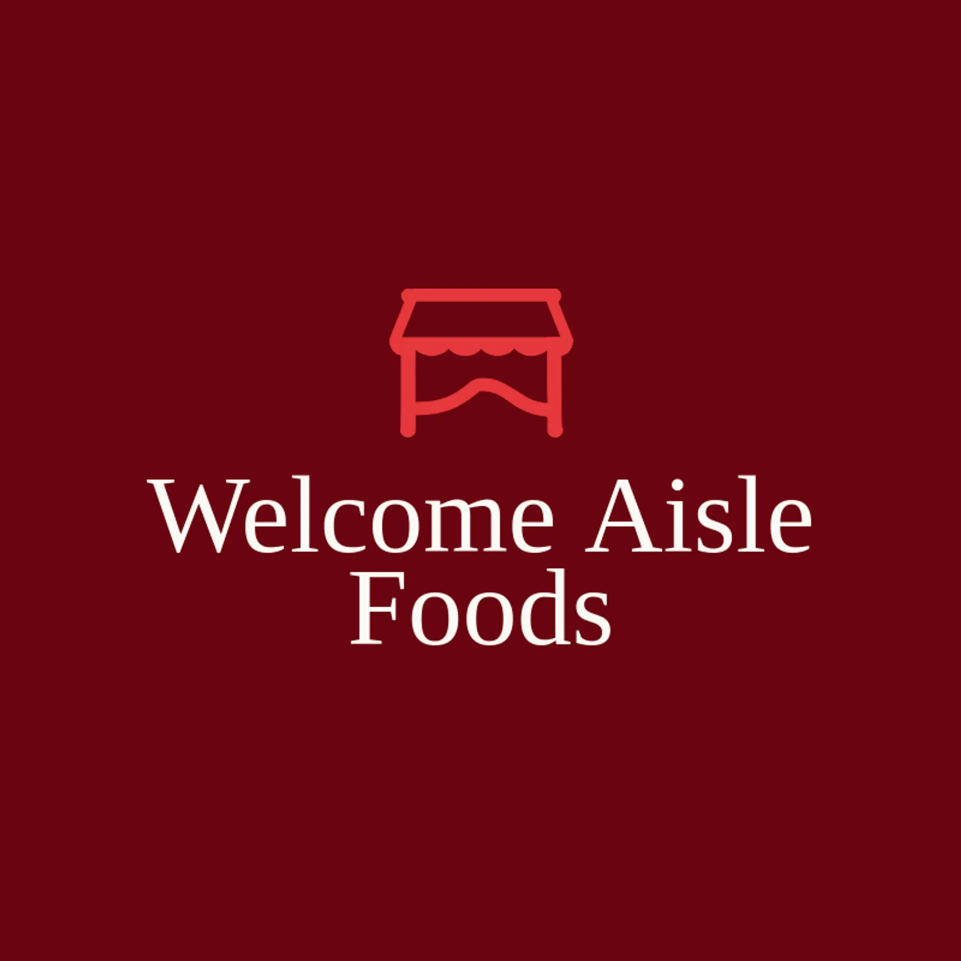 Welcome Aisle Foods logo for grocery store