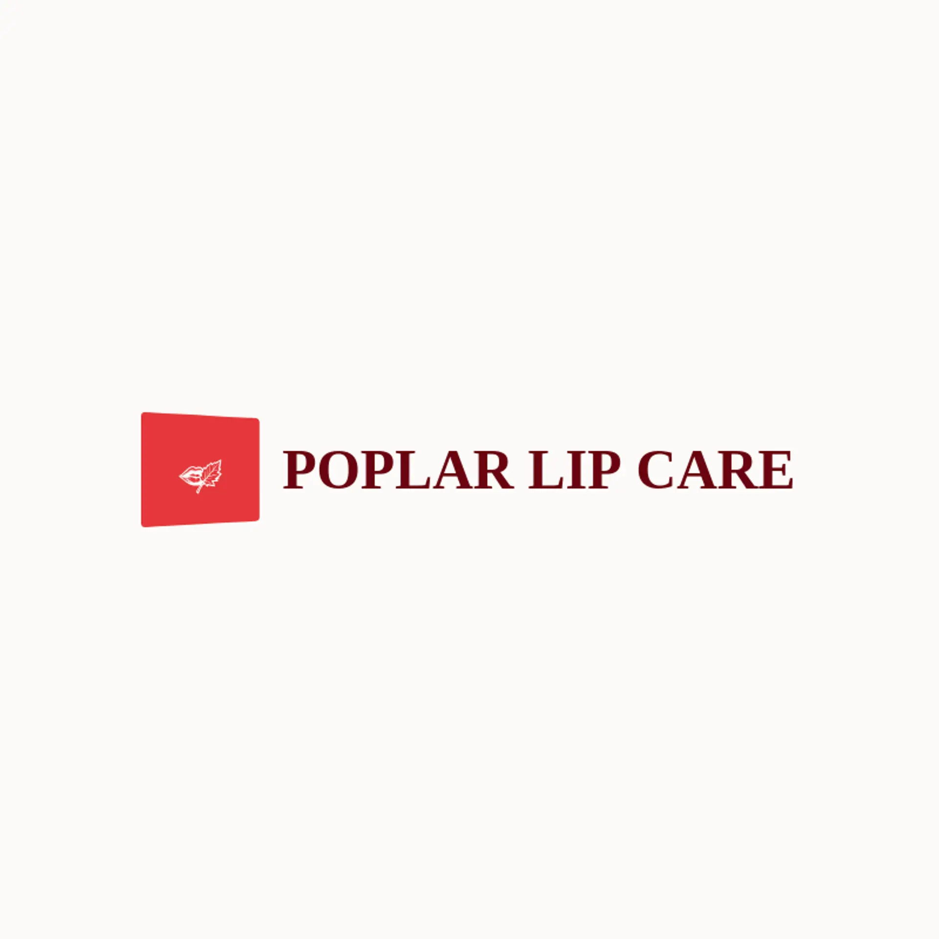 Poplar Lip Care logo for lips