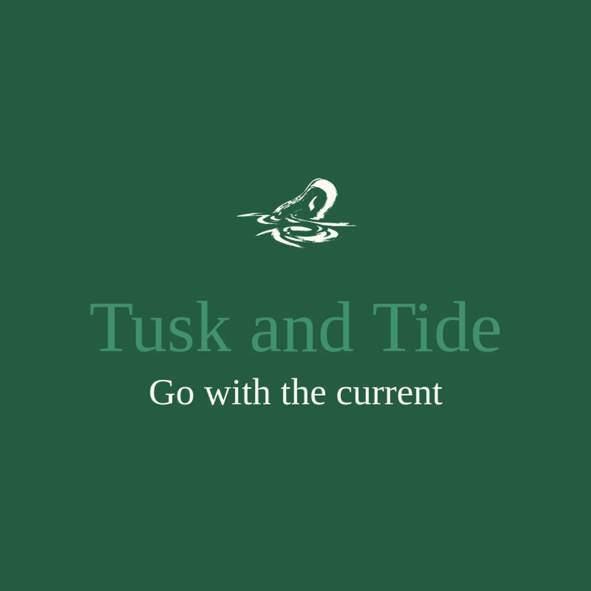 Tusk and Tide logo for elephant