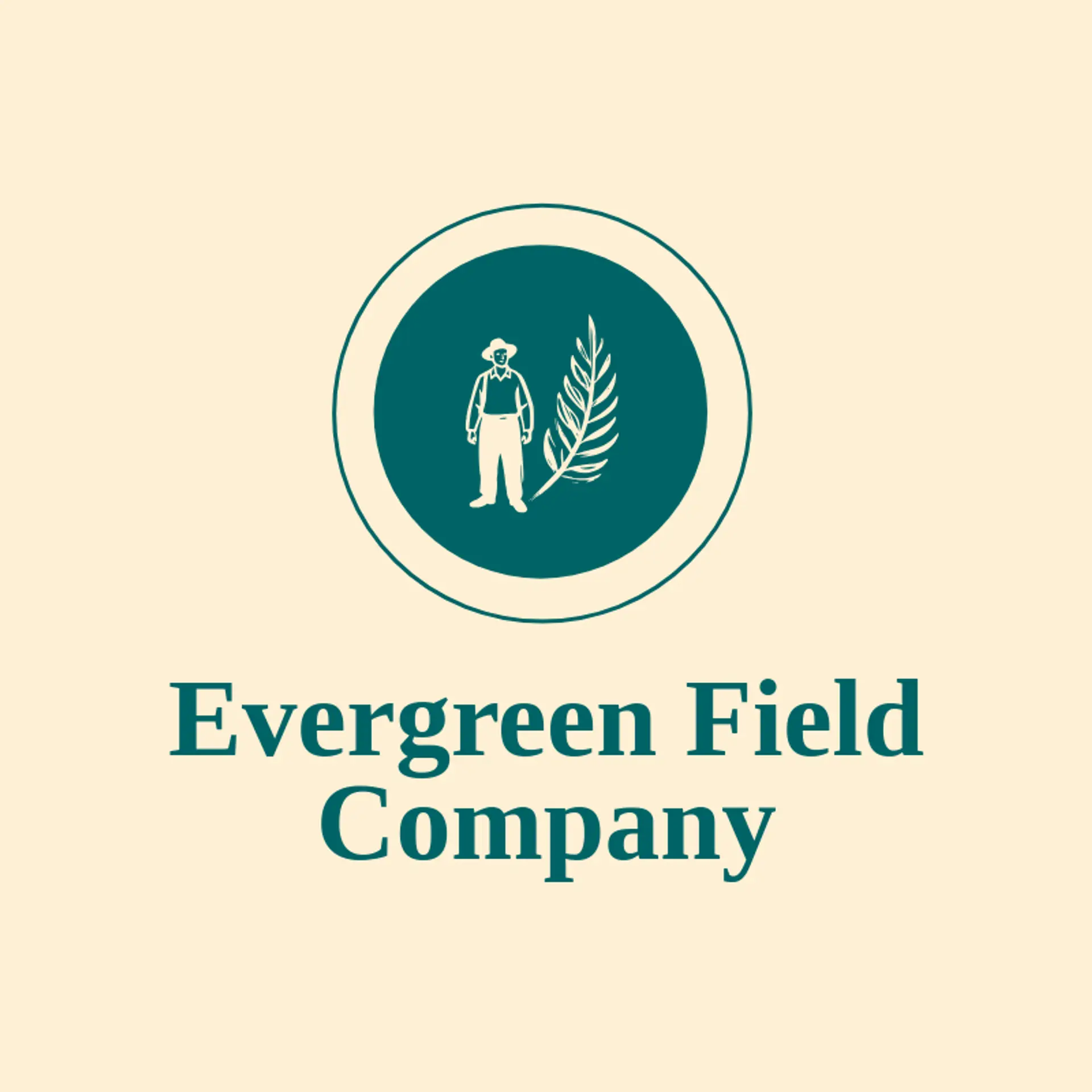 Evergreen Field Company logo for farmer
