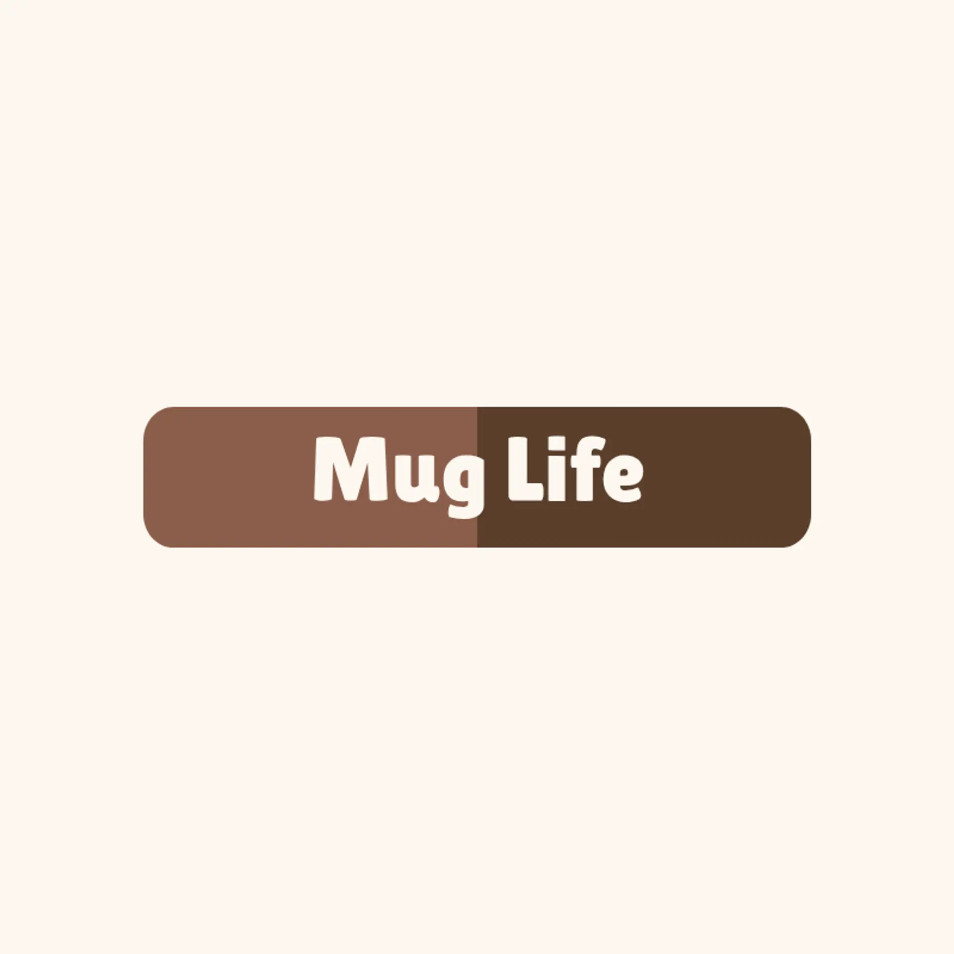 Mug Life logo for cafe