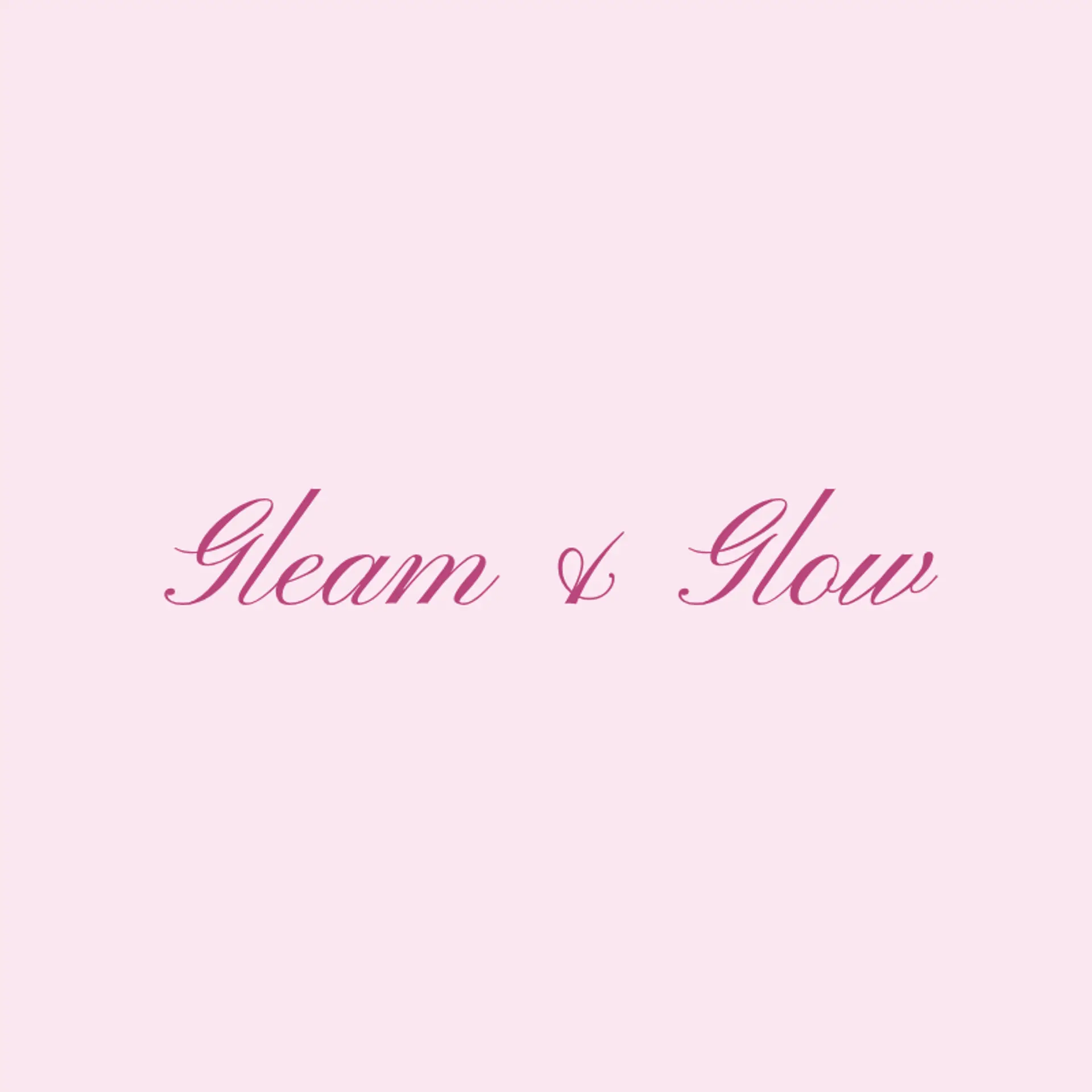 Gleam & Glow logo for fashion accessories
