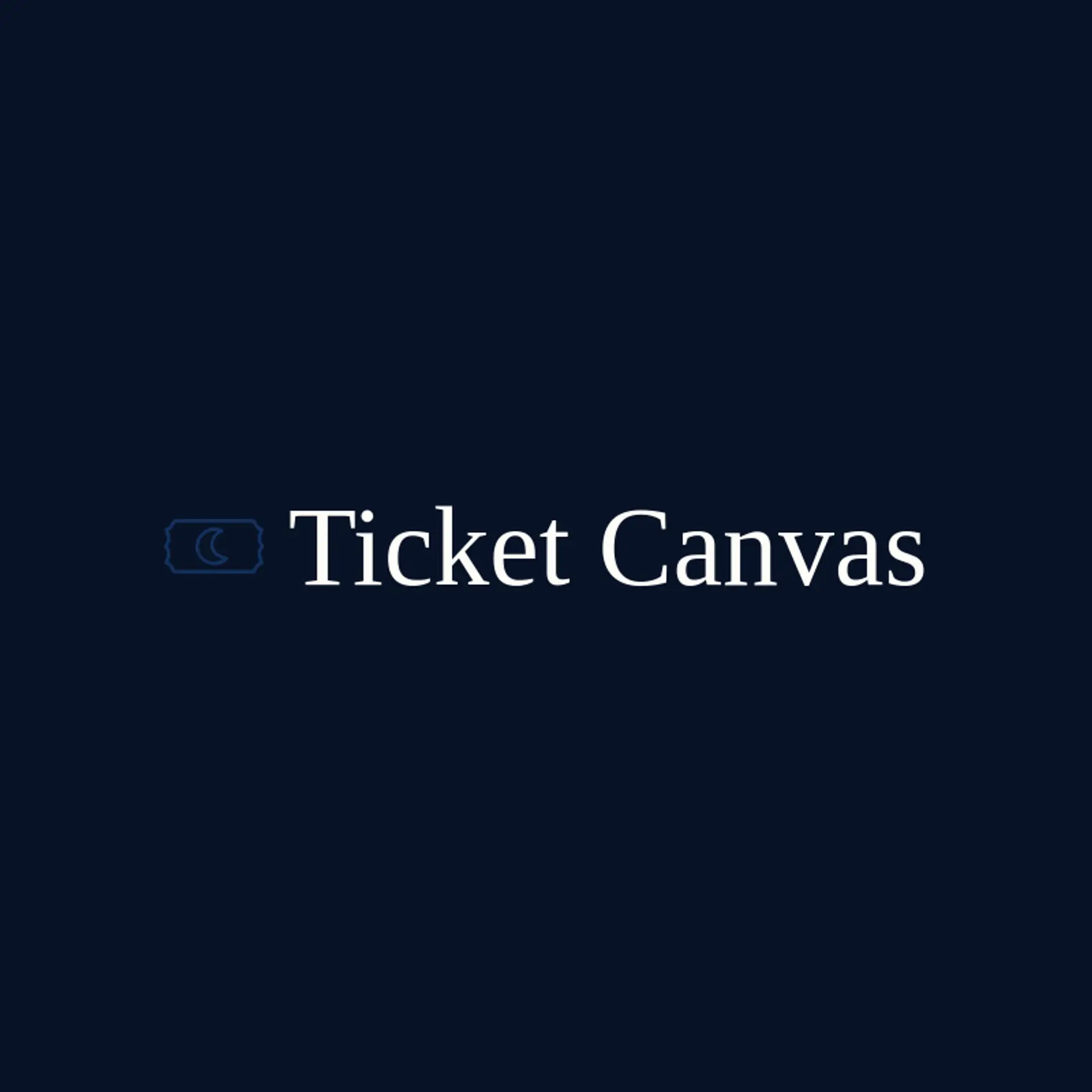 Ticket Canvas logo for ticket