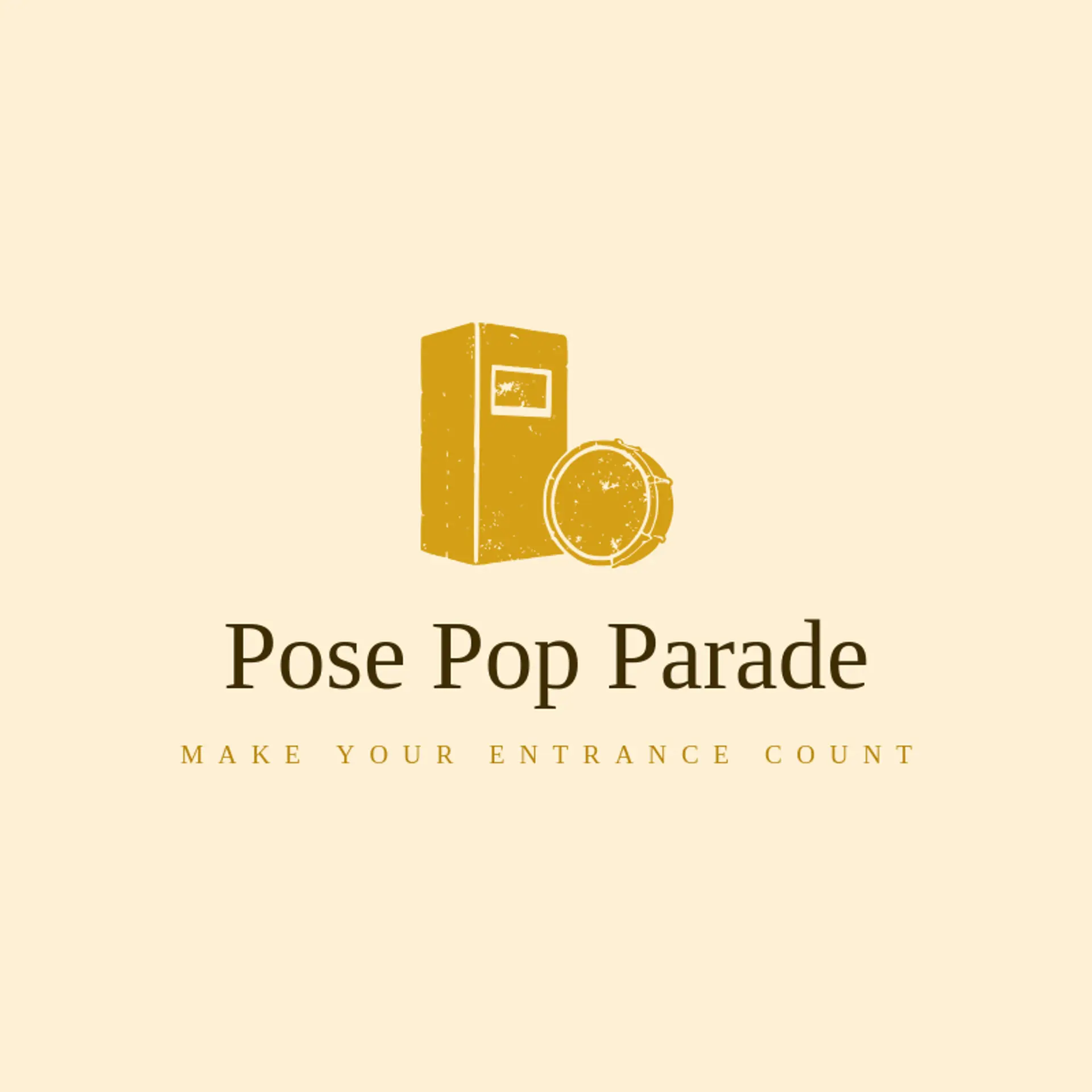 Pose Pop Parade logo for photo booth
