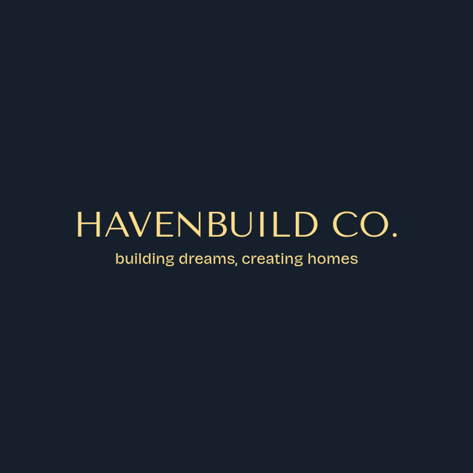 HavenBuild Co. logo for home construction
