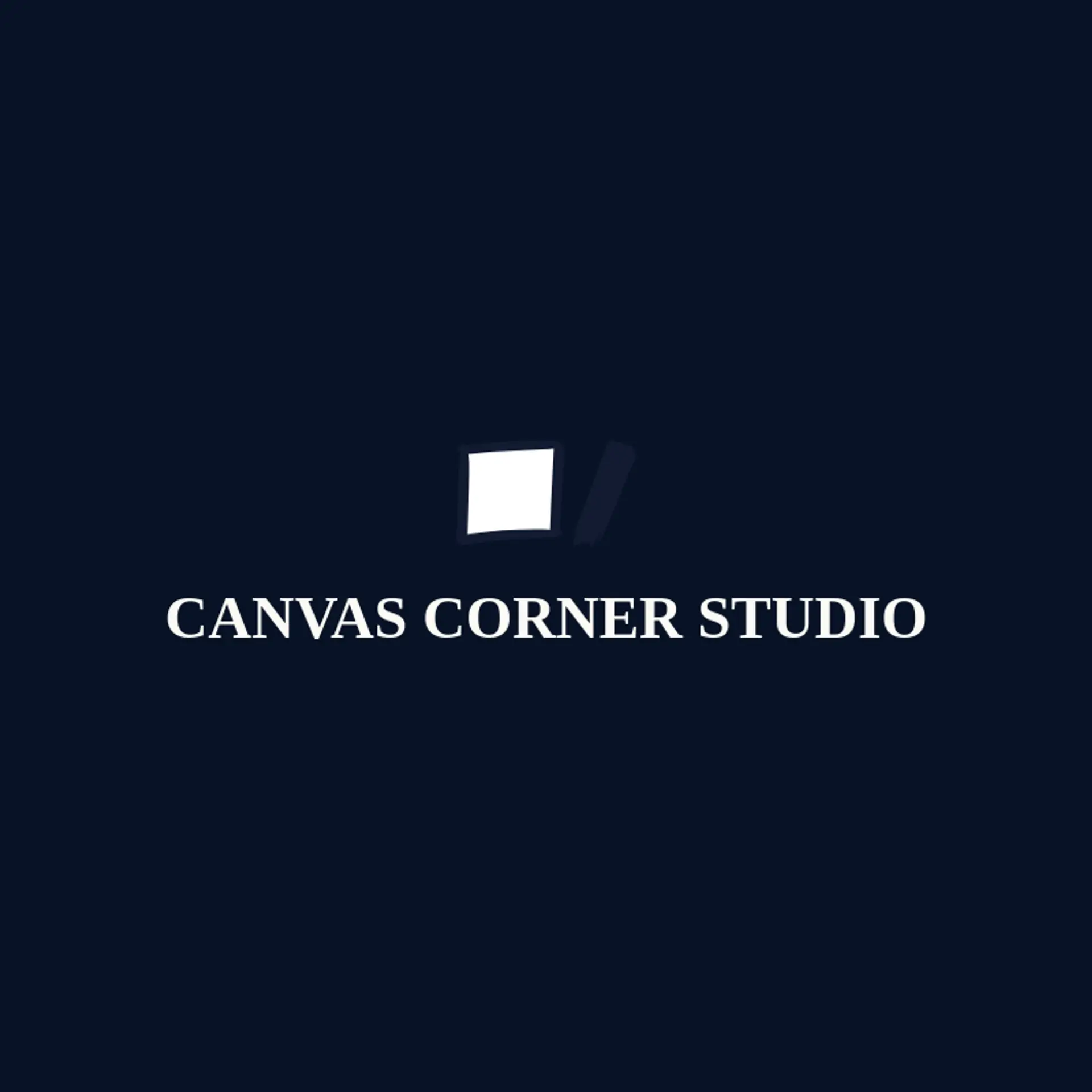 Canvas Corner Studio logo for rectangle