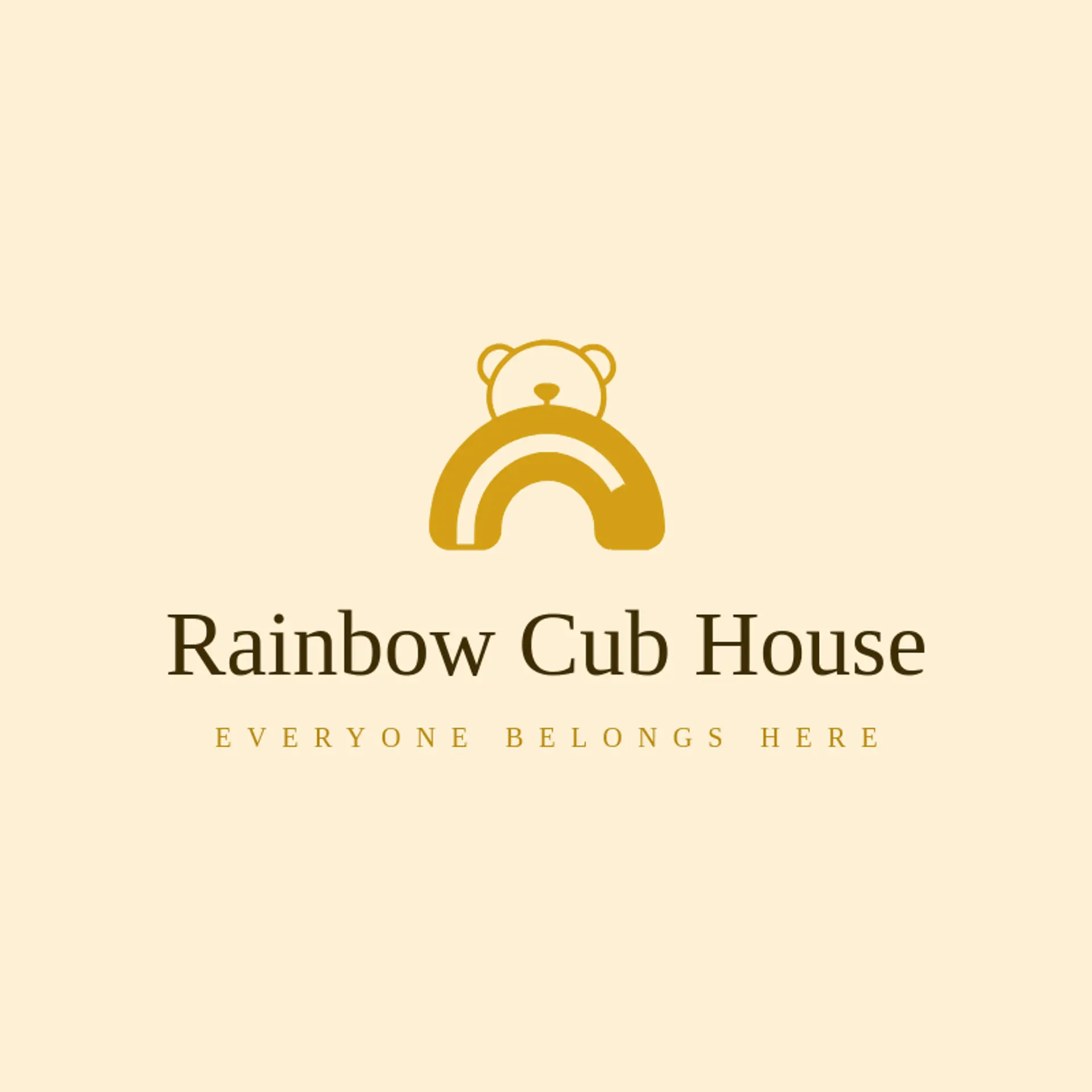 Rainbow Cub House logo for teddy bear