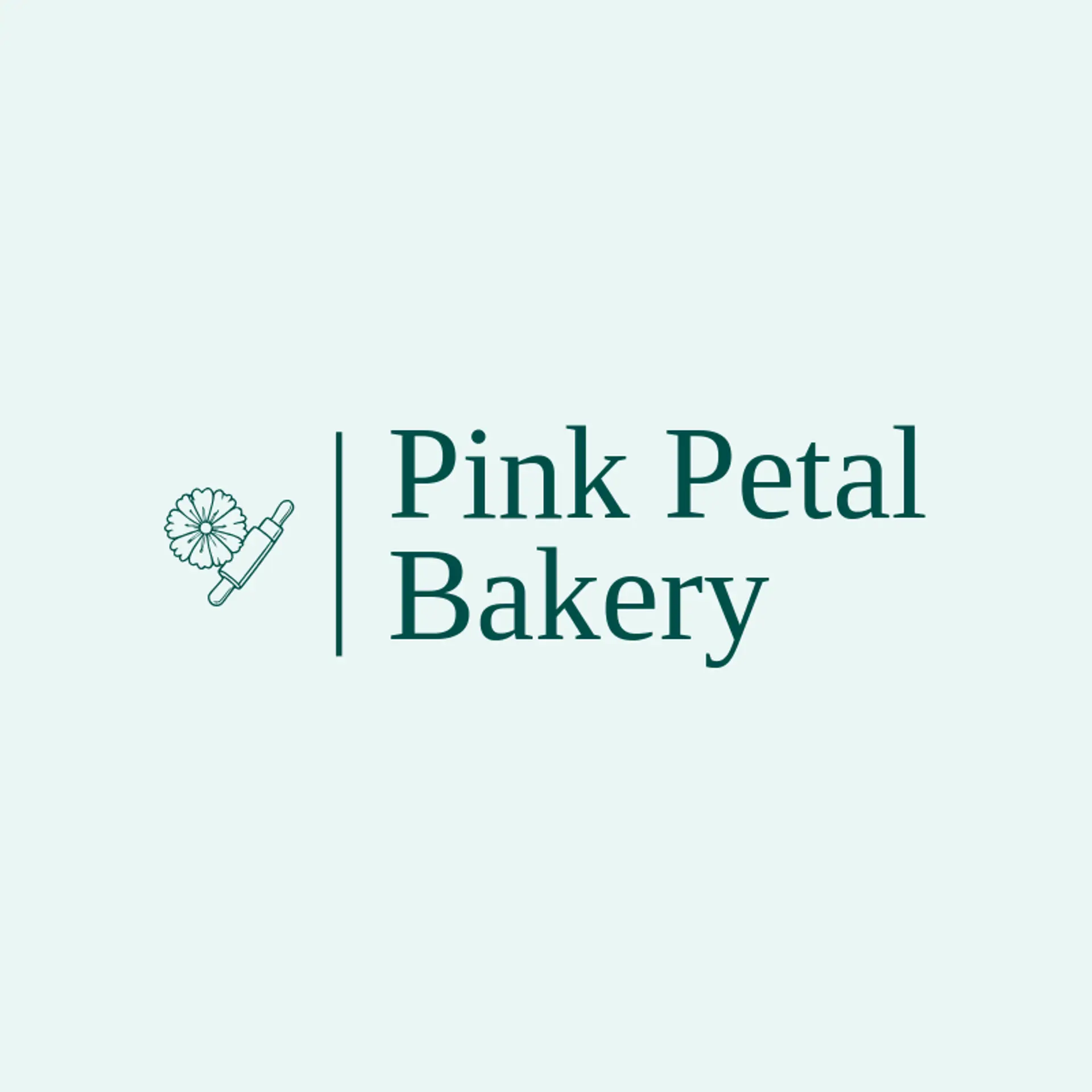Pink Petal Bakery logo for cherry blossom