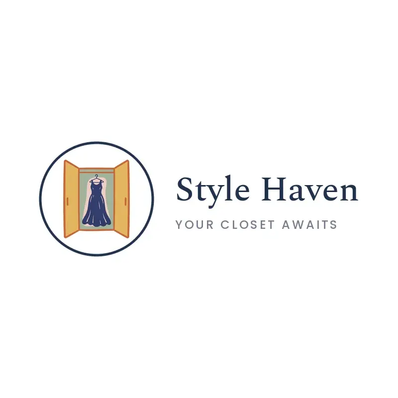 The clothing brand name Style Haven as a branded logo in an illustration style