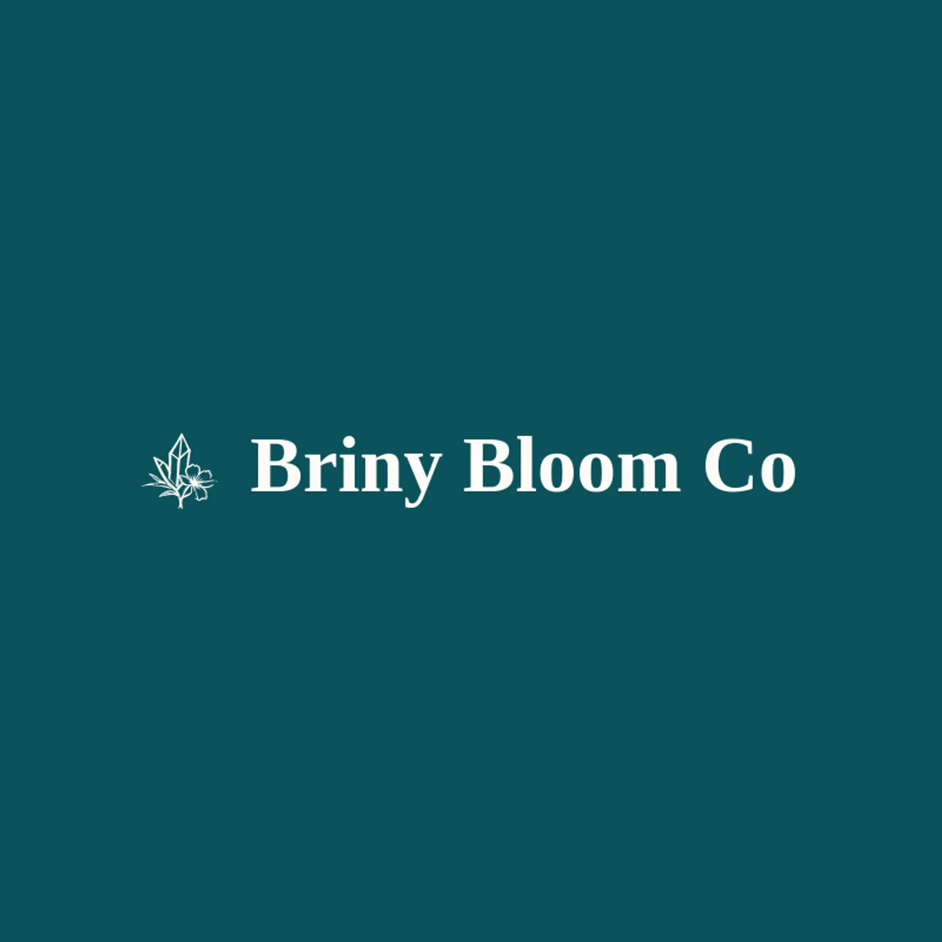 Briny Bloom Co logo for salt