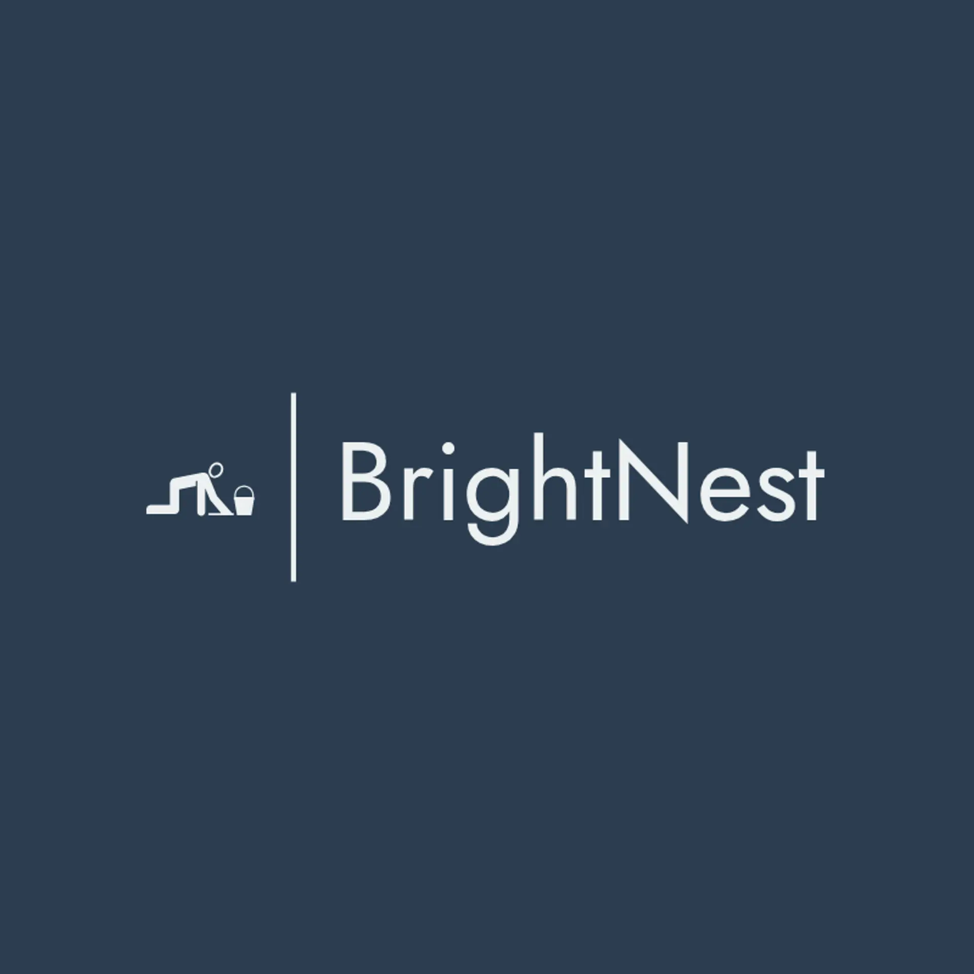 BrightNest logo for cleaning services