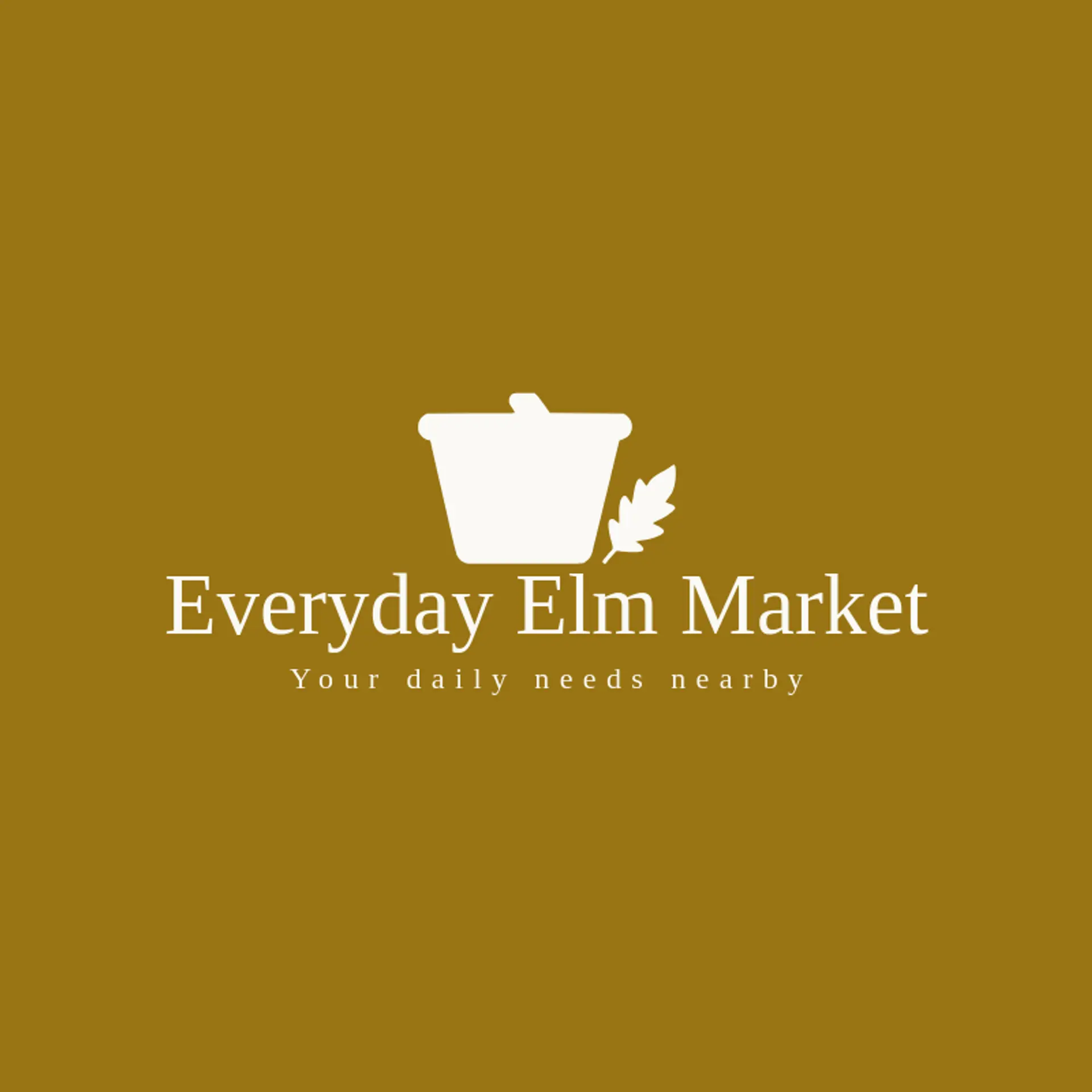 Everyday Elm Market logo for convenience store