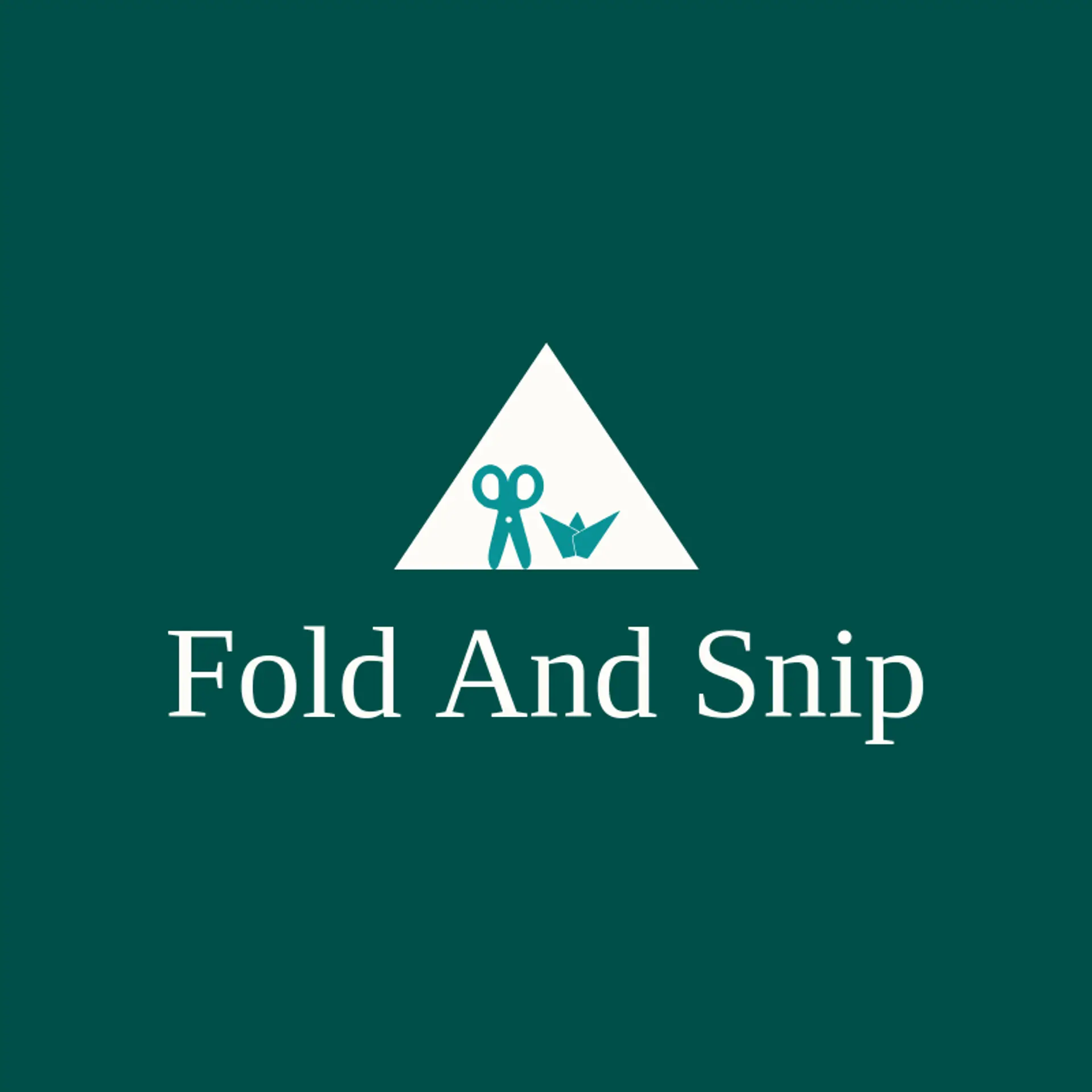 Fold and Snip logo for scissors