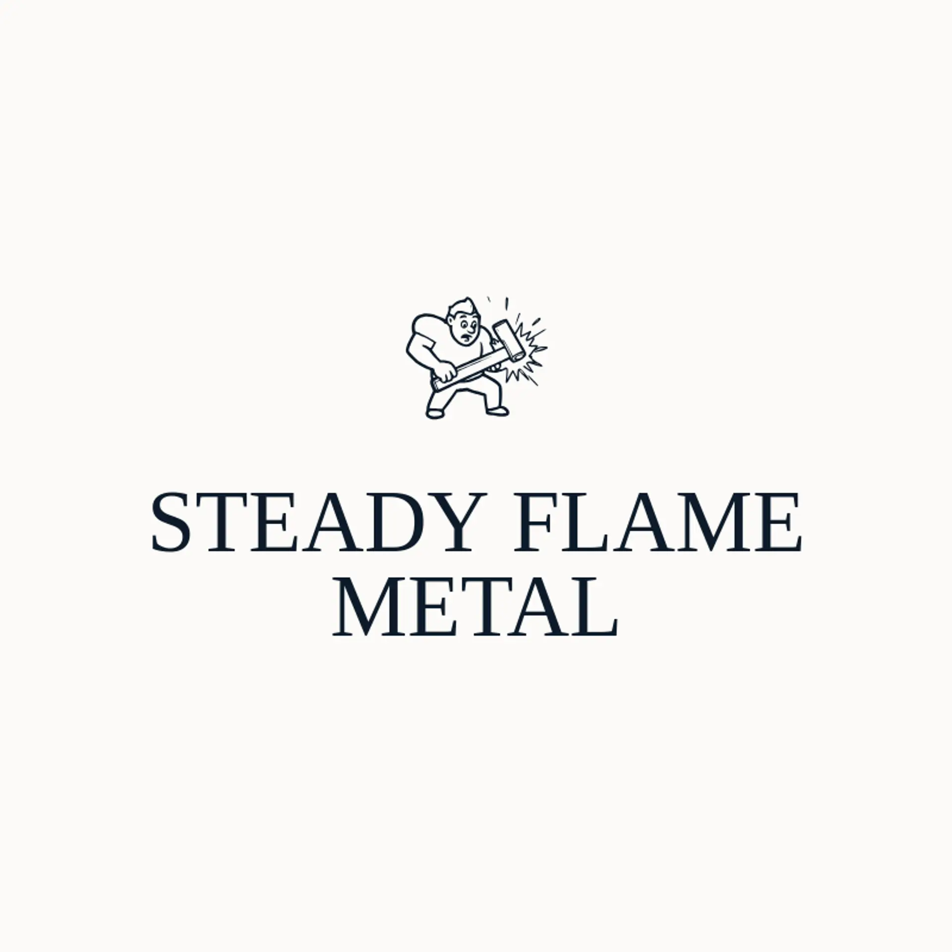 Steady Flame Metal logo for blacksmith
