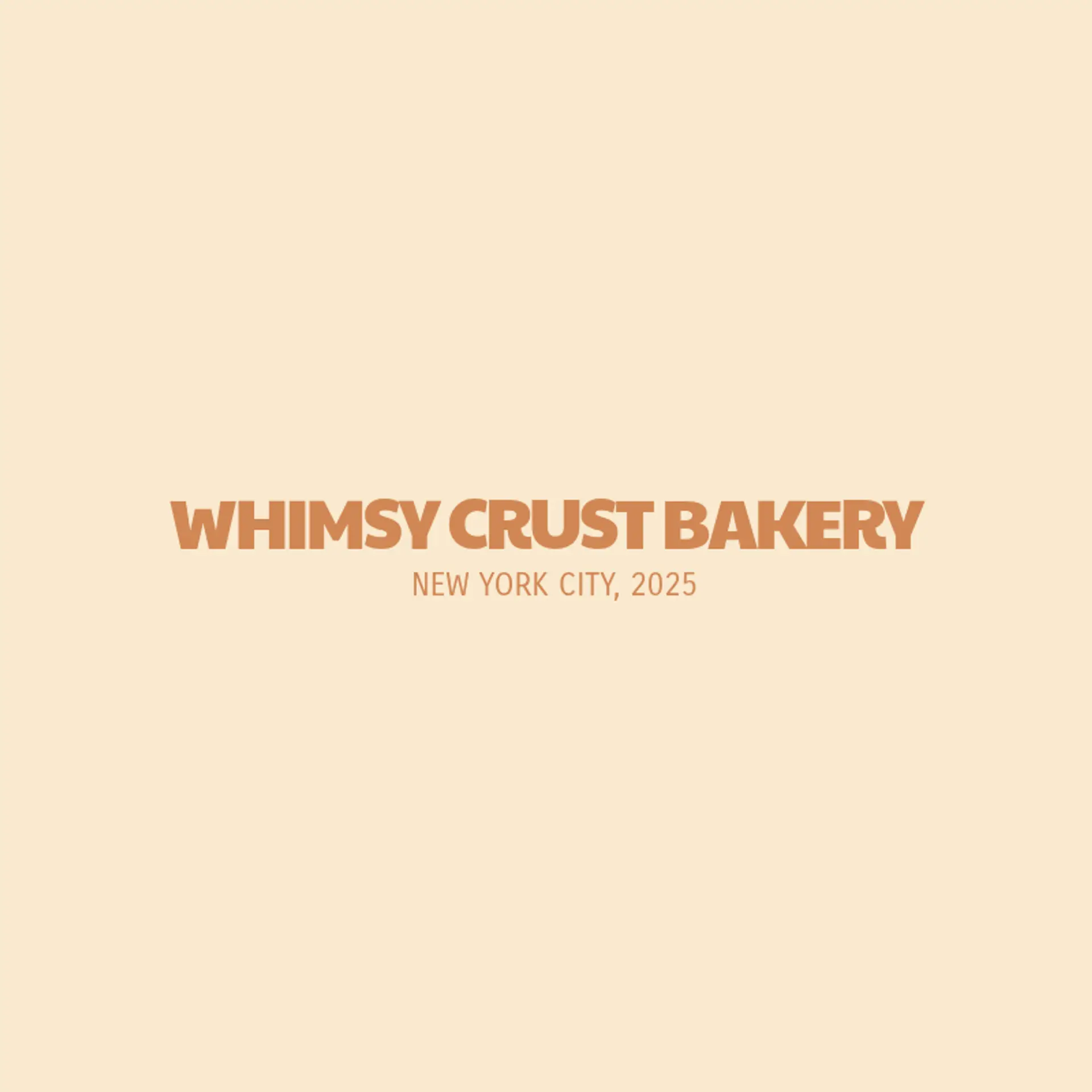 Whimsy Crust Bakery logo for unique bakery