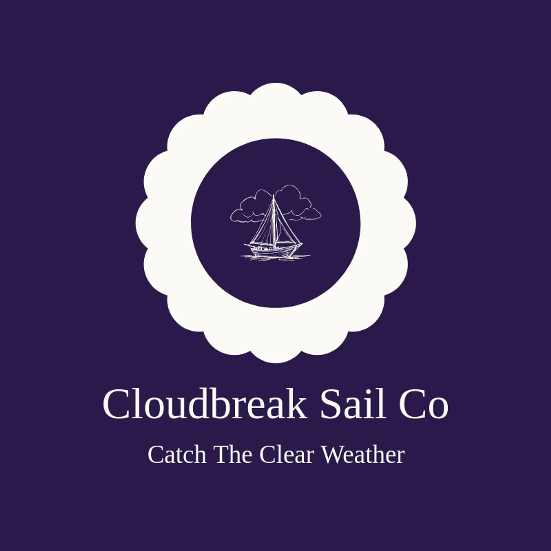 Cloudbreak Sail Co logo for sailboat