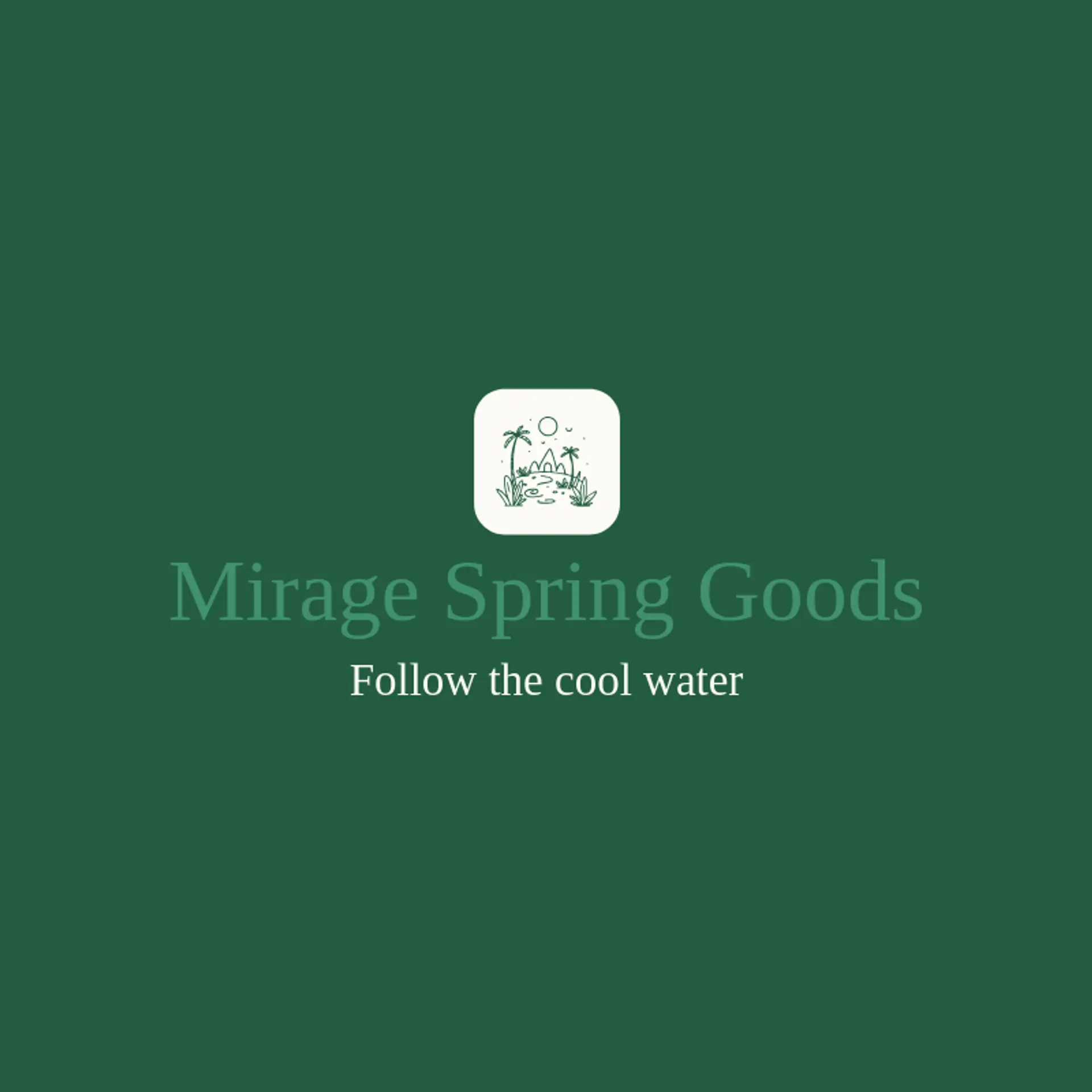 Mirage Spring Goods logo for oasis