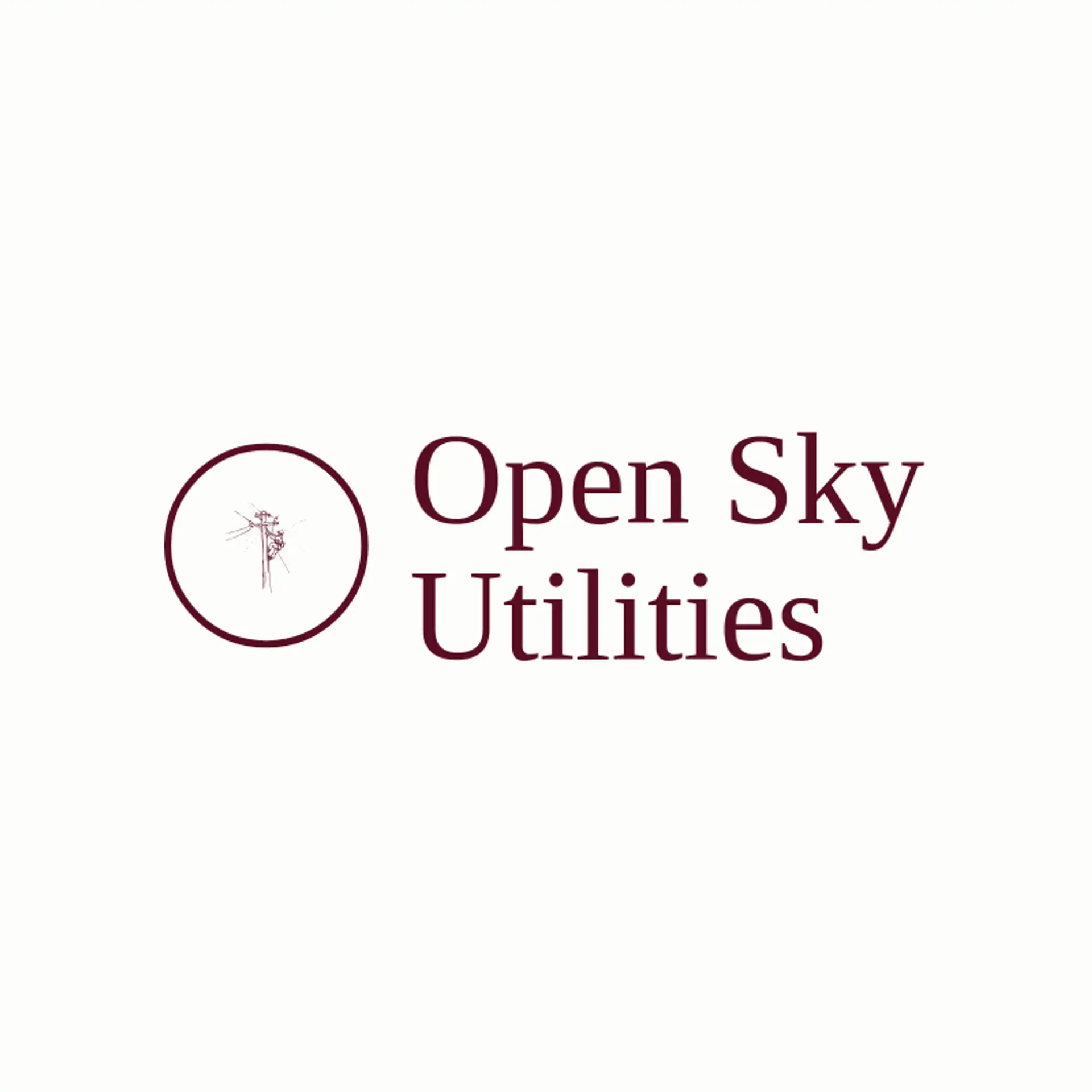 Open Sky Utilities logo for lineman