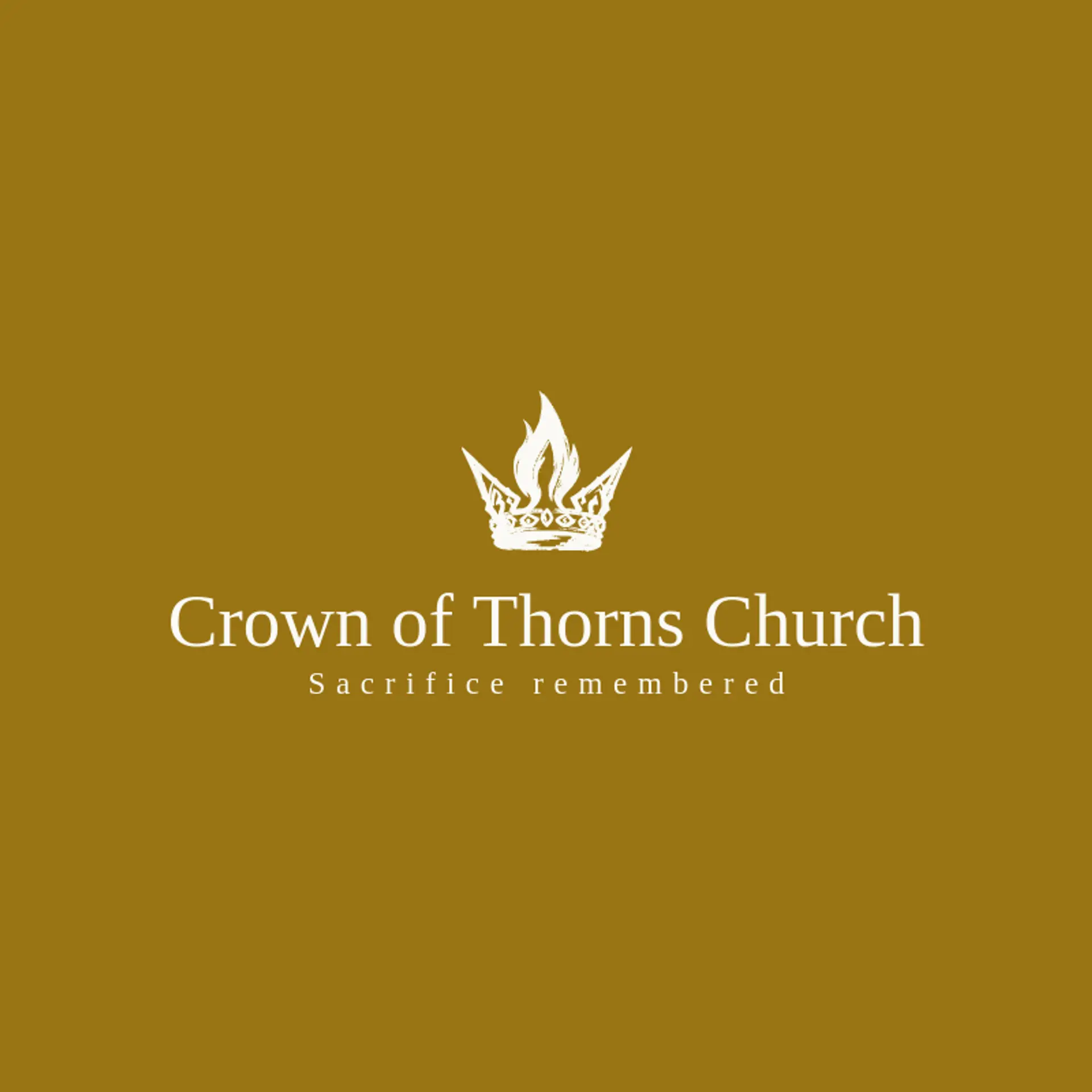 Crown of Thorns Church logo for christian