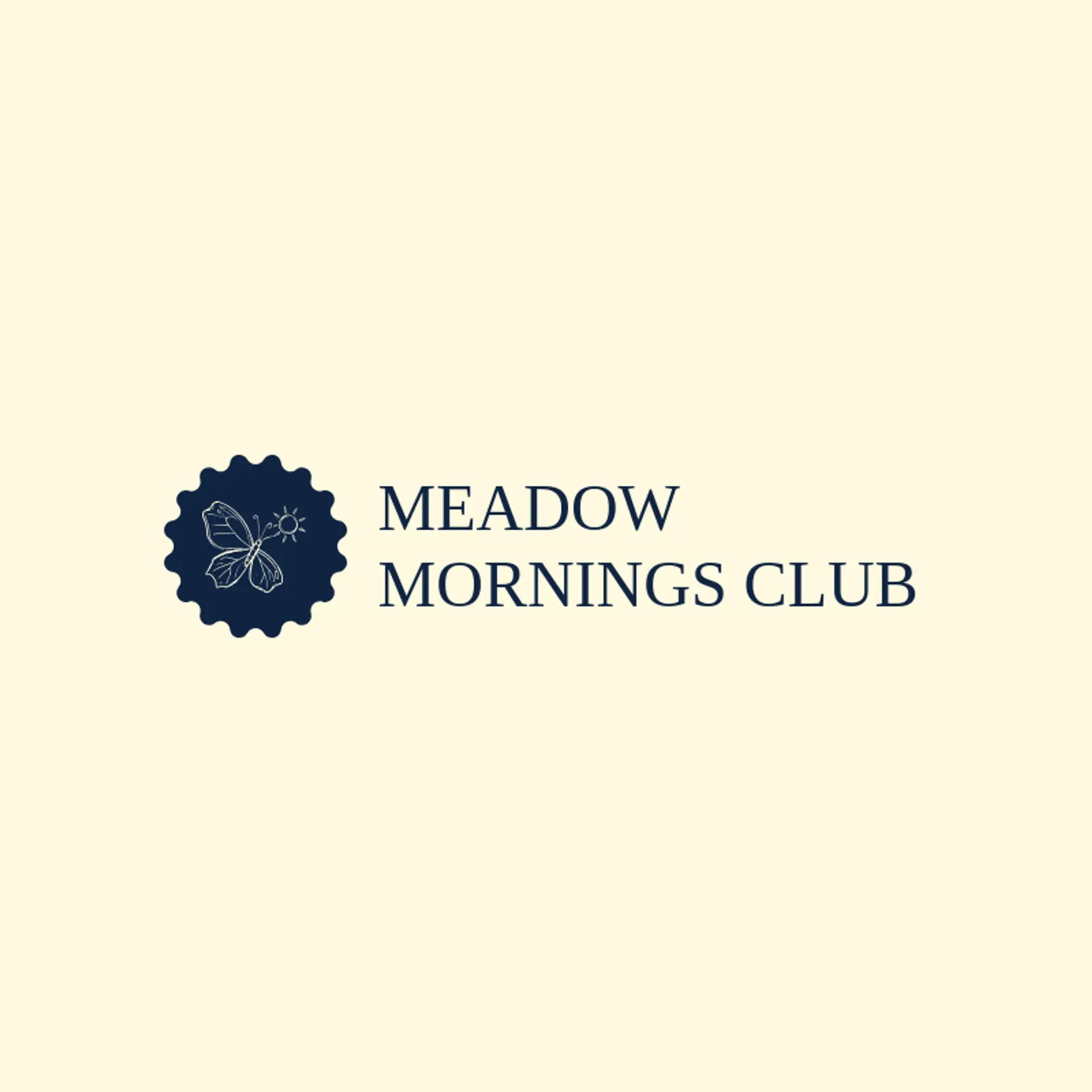 Meadow Mornings Club logo for childcare